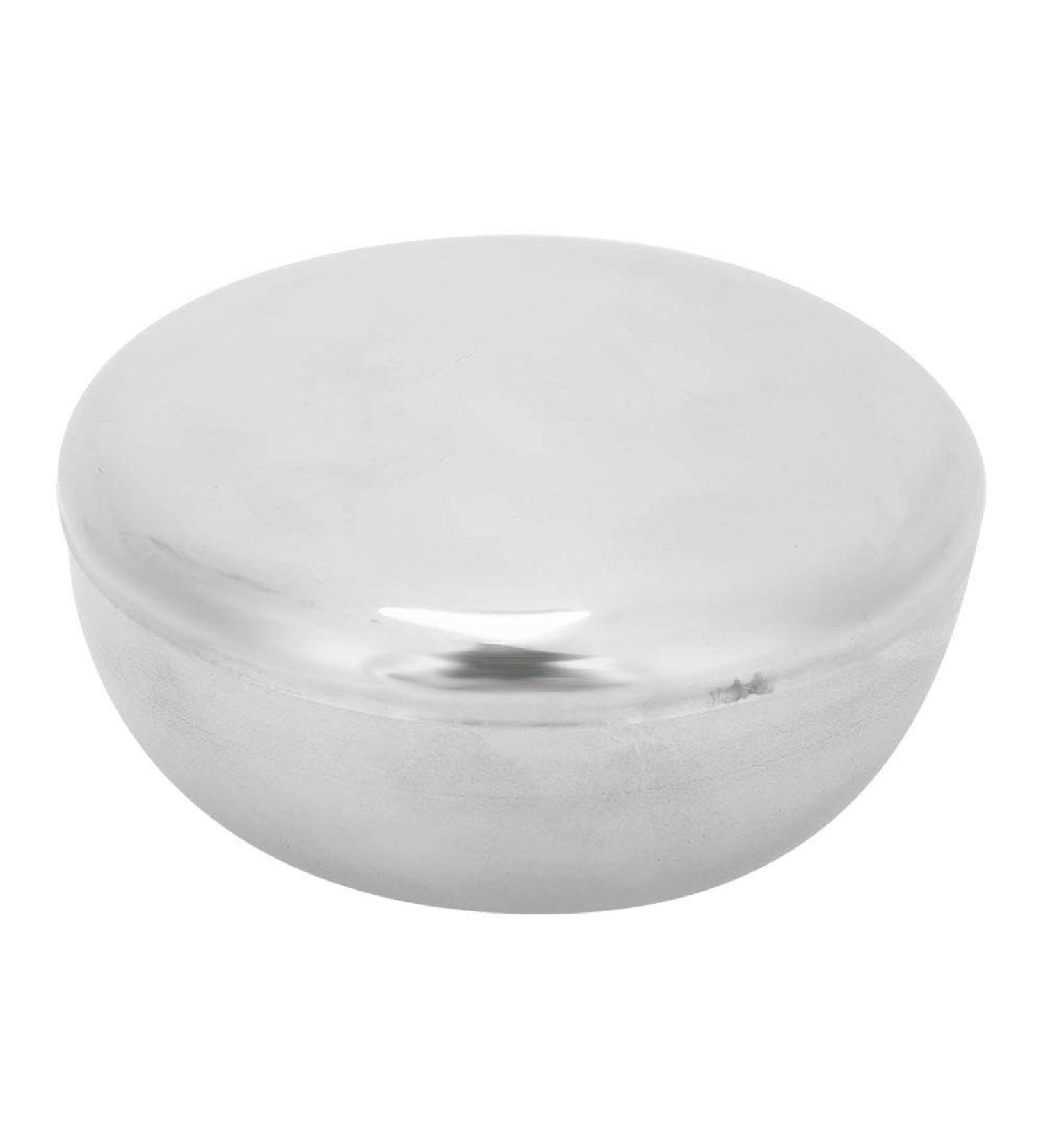 Men's Stainless Steel Beard Shaving Bowl | Soap Foam Mug & Hair Care Accessories | Shaving Shell with Lid & Razor Products - Buy Online on GoSupps.com