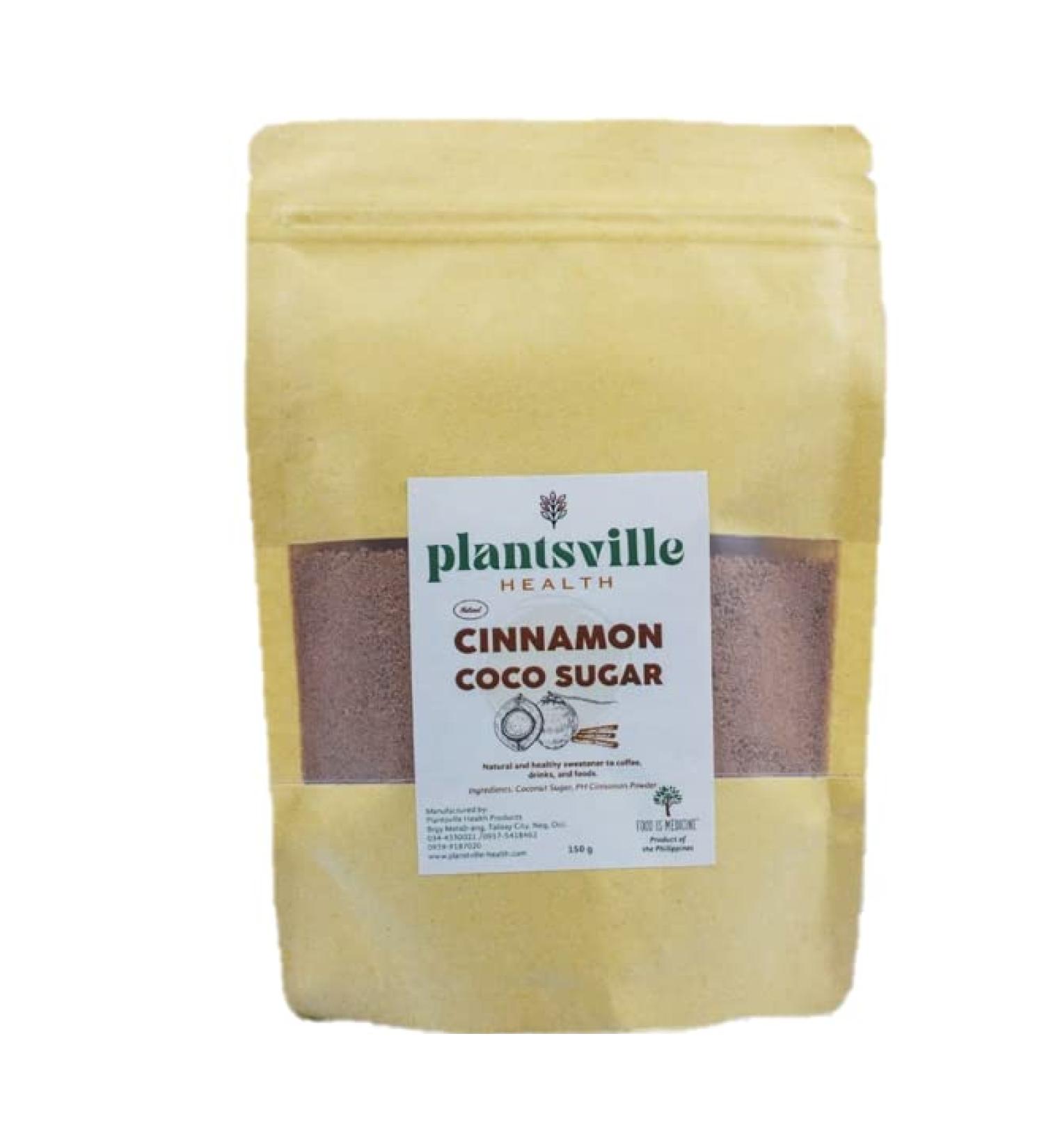 Plantsville Health Cinnamon Coco Sugar 150g - Natural Sugar Substitute for Baking & Drinks - Buy Online on GoSupps.com