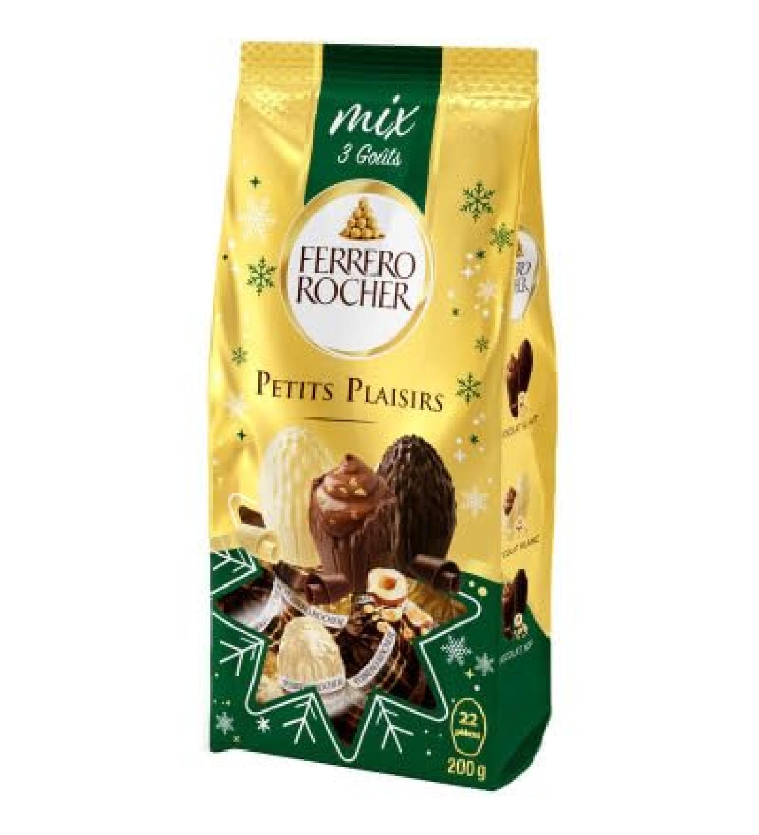 Ferrero Rocher Petits Plaisirs Easter eggs milk, white and dark chocolate 200g bag