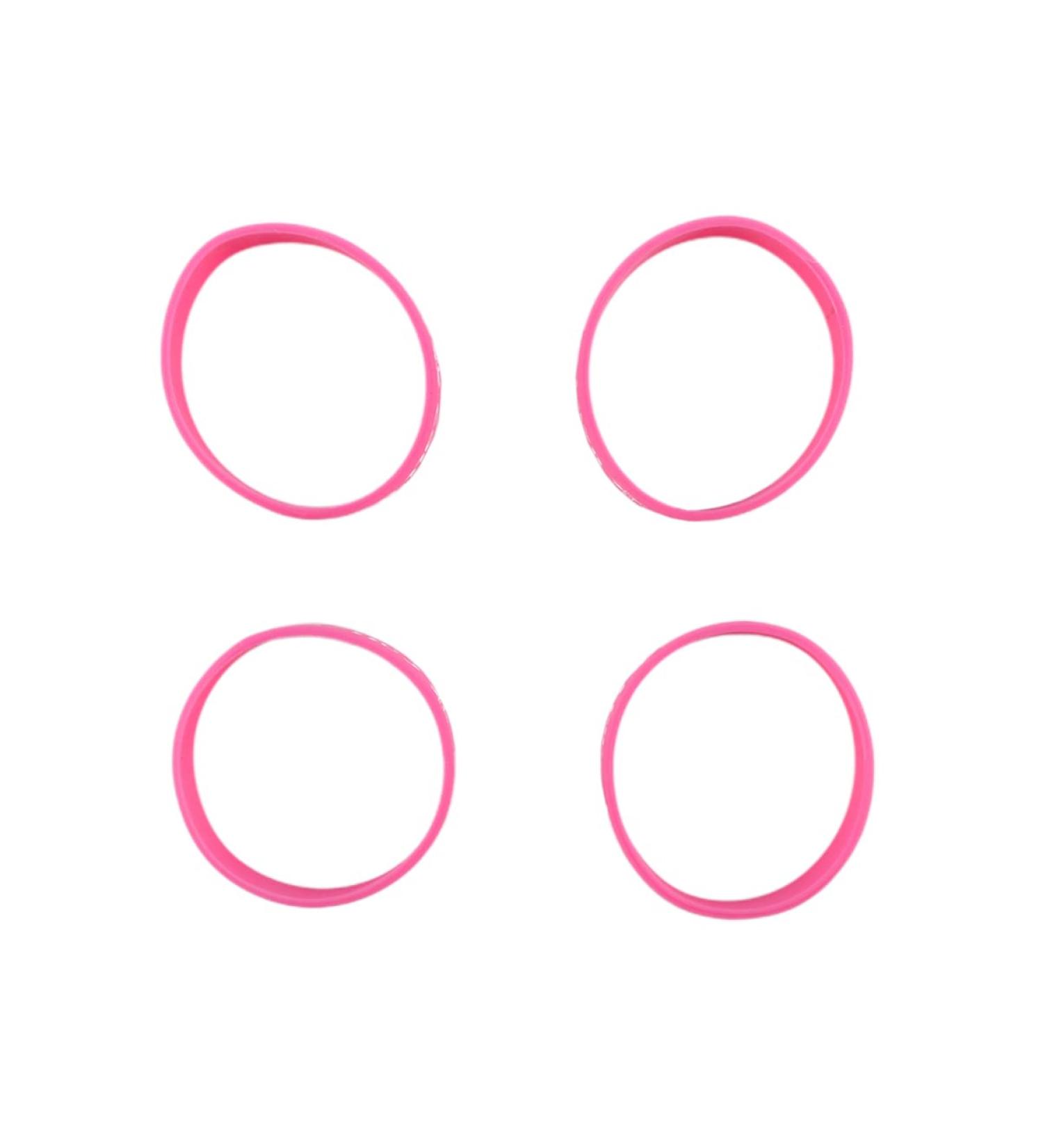 Ibasenice Silicone Medical Alarm Bracelets for Food Allergies - 4PCs Pink 7x1.1cm - Buy Online on GoSupps.com