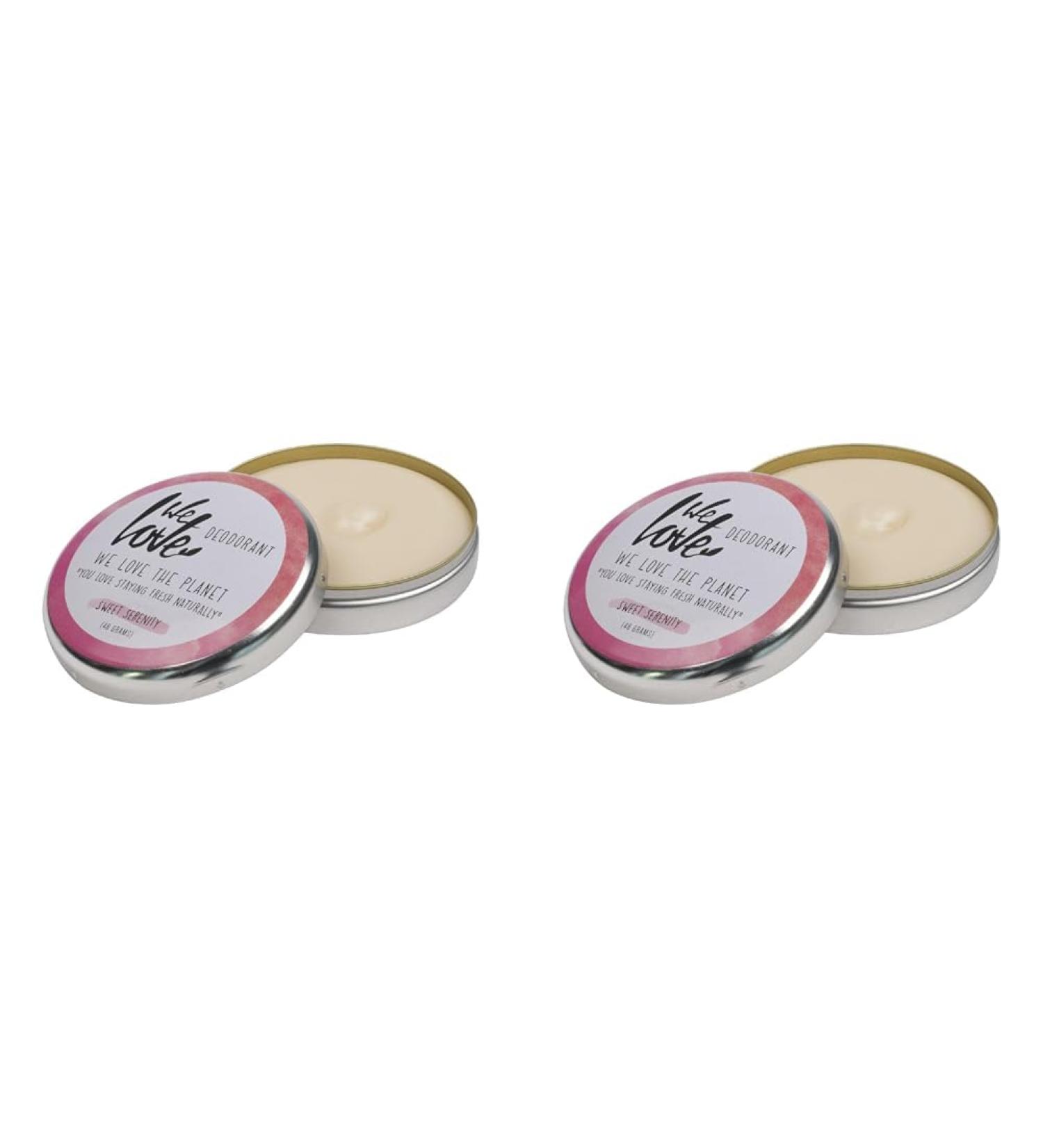 We Love The Planet Sweet Serenity Natural Deodorant Cream (Pack of 2) - Eco-Friendly & Effective Deodorant | 48g - International Shipping Available - Buy Online on GoSupps.com