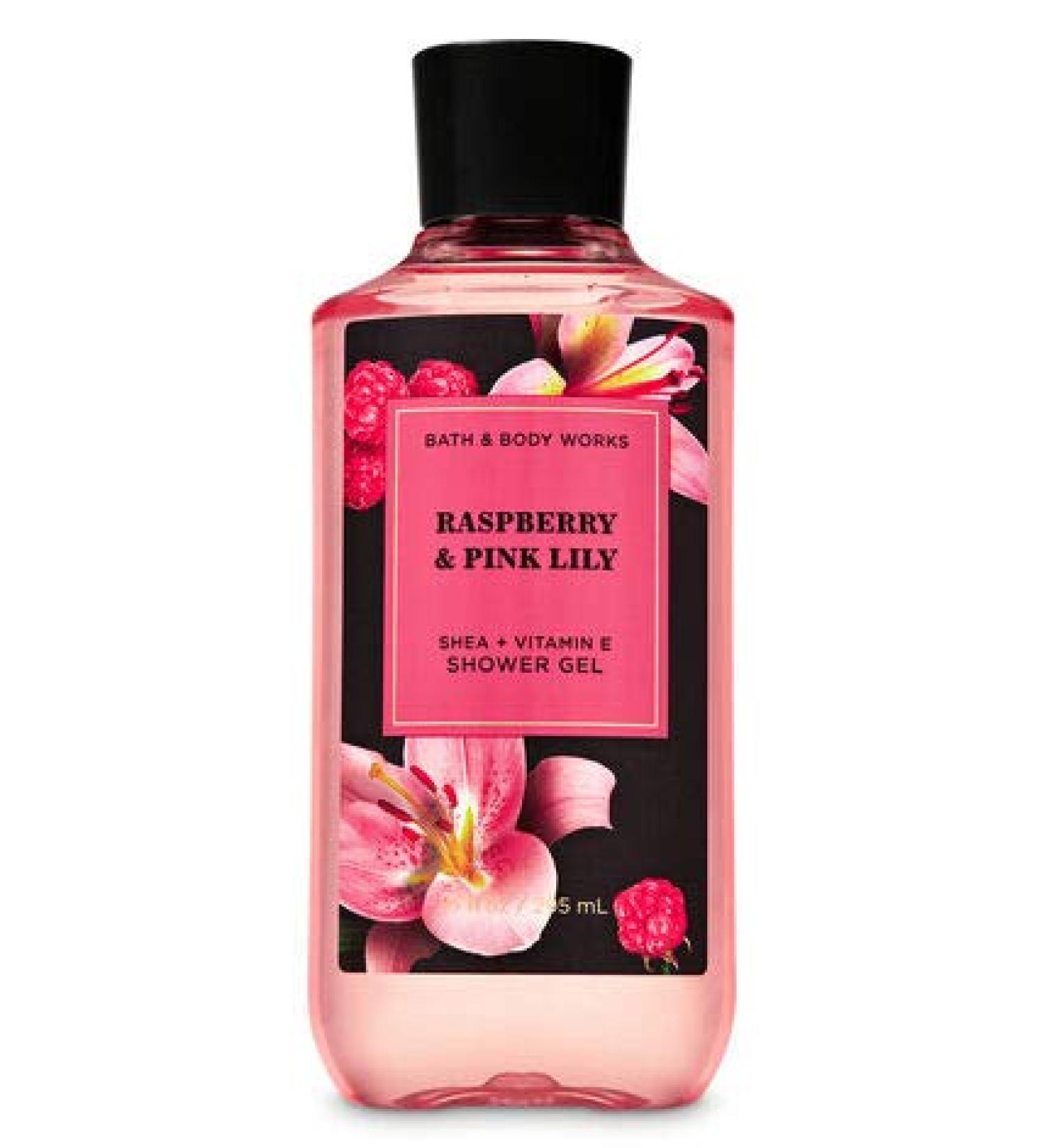 Bath and Body Works RASPBERRY & PINK LILY Shower Gel 10.0 Ounce