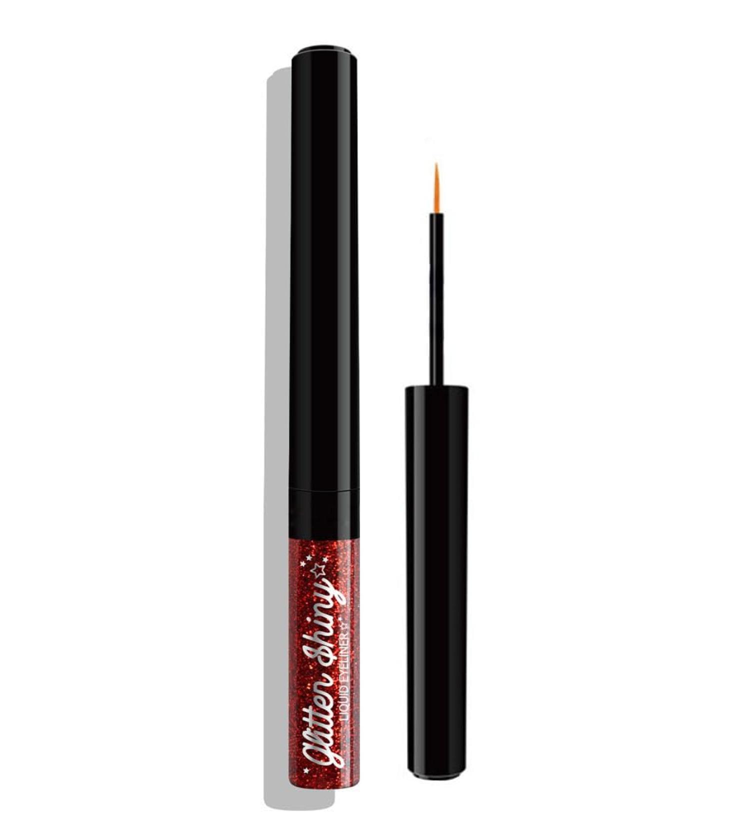Pearlescent Eyeliner Liquid Glitter Eyeliner Eyeshadow Makeup Stage Show Makeup (red) - Buy Online on GoSupps.com
