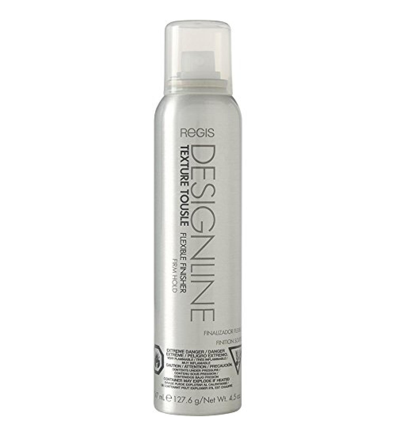 DESIGNLINE Texture Tousle Flexible Finisher - Regis Heat Styling Protectant Hair Spray that Helps Hold Hair in Place and Create a Full and Tousled Look (1 Pack) Argan Oil 4.5 Ounce (Pack of 1)
