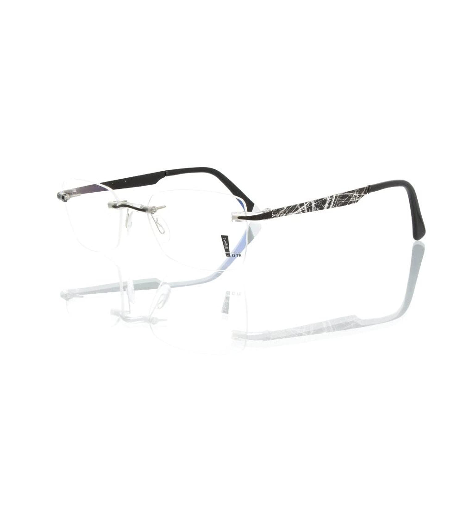 switch it set Combi 3295 interchangeable temples in matt black print net white