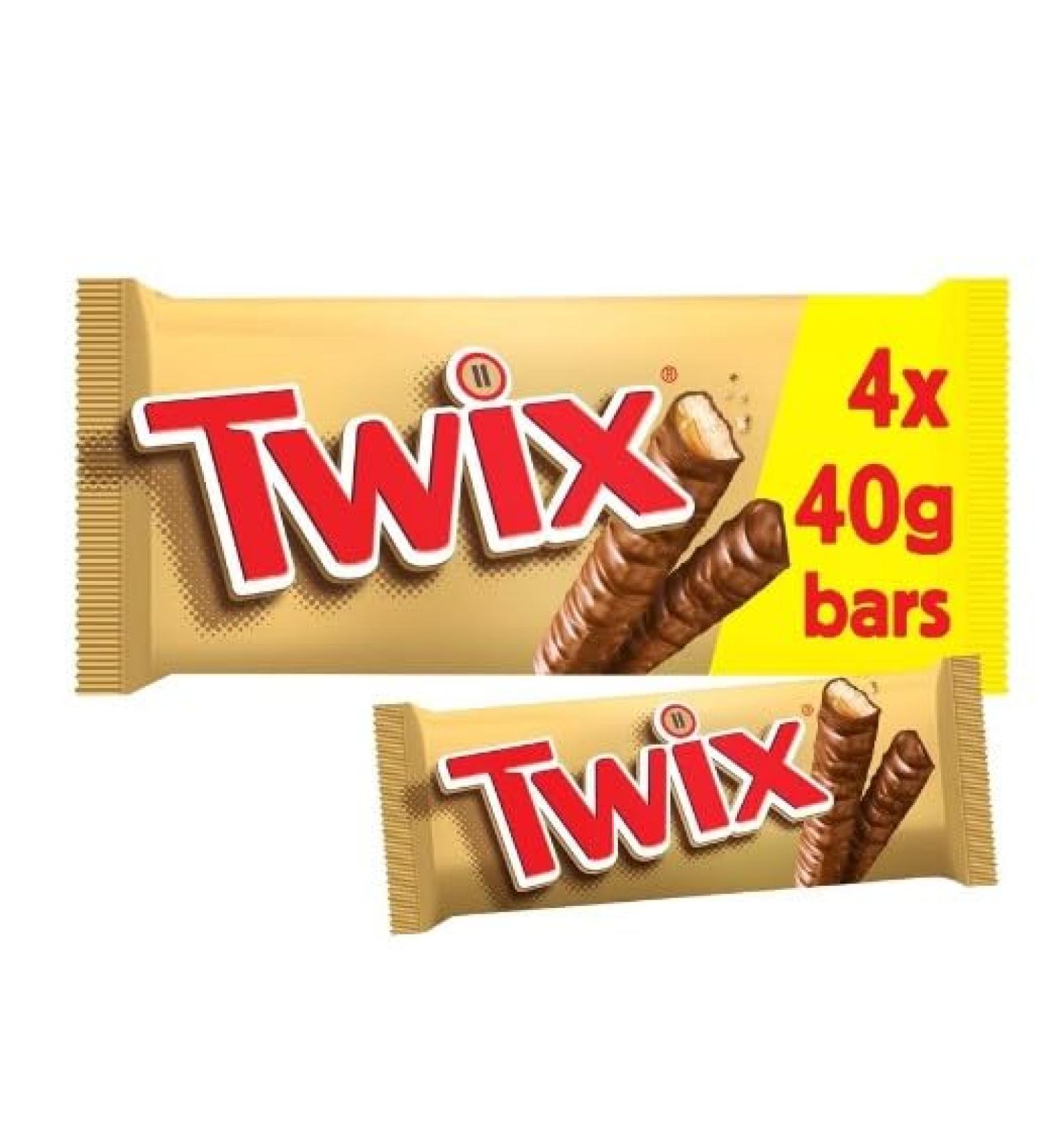 3 x Twix Milk Chocolate Biscuit Snack Bars Multipack 4x40g Delicious Tasty And Twisty Treat Gift Hamper For Birthday Christmas Sold By Kidzbuzz - Buy Online on GoSupps.com