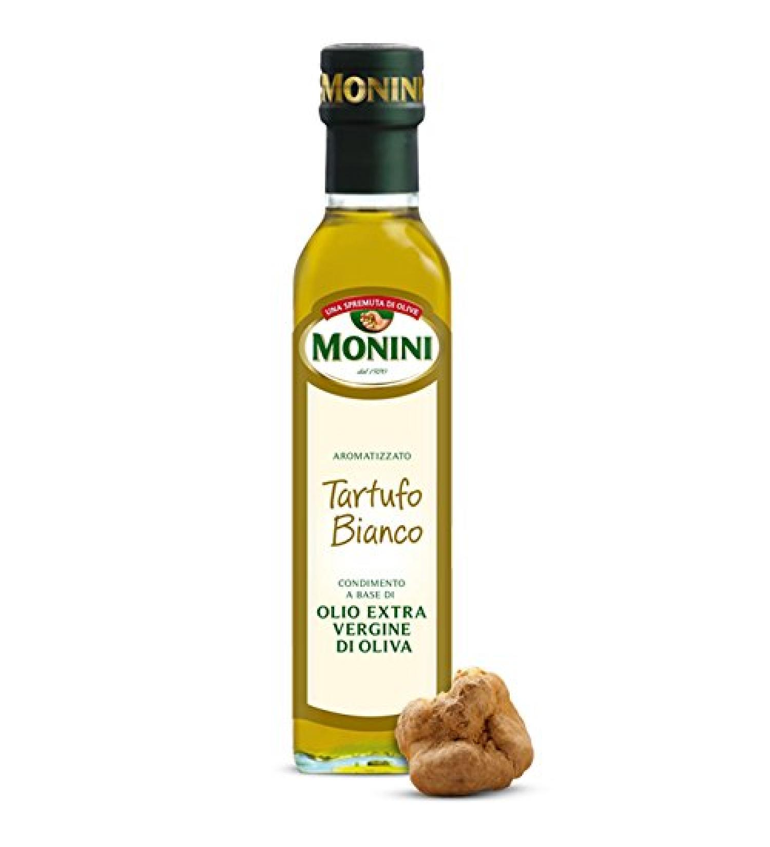 EXTRA OLIVE OIL WITH WHITE TRUFFLE By Monini - 250 ml - Italian Gourmet Specialties
