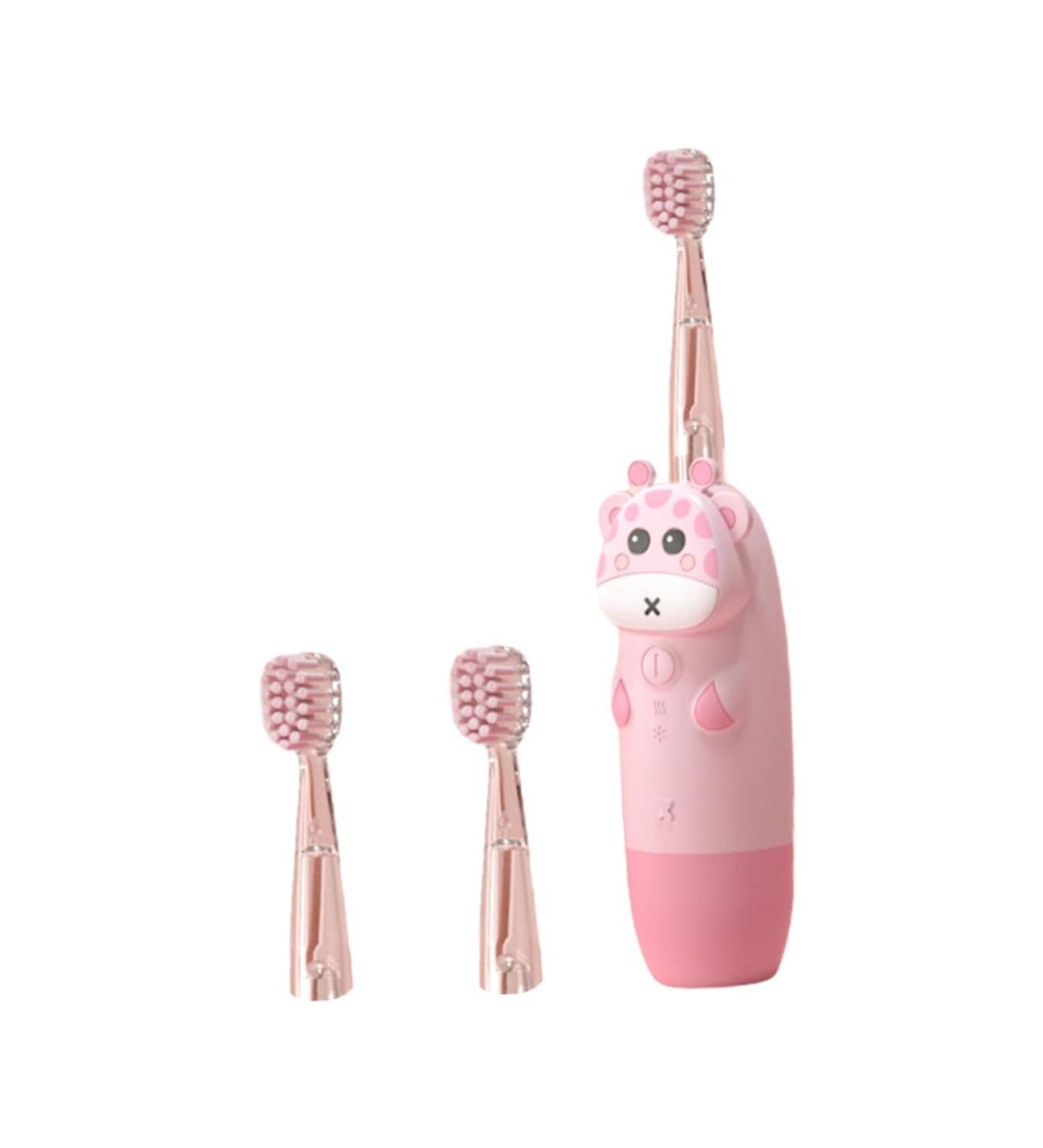 Children's Electric Toothbrush - Sonic Tooth Cleaner for Kids - Pink - 1 Set - Buy Online on GoSupps.com