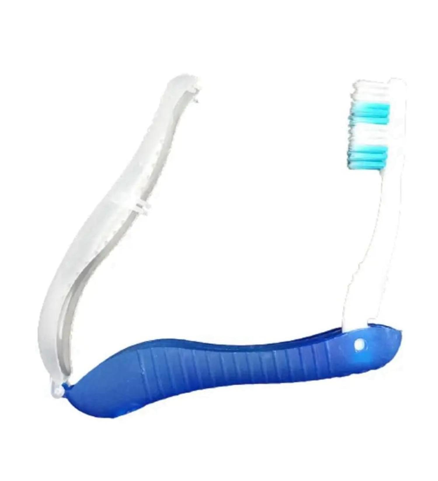 Rordigo 10Pcs Navy Blue Travel Toothbrush Set - Folding Camping & Hiking Oral Care Tools - Buy Online on GoSupps.com