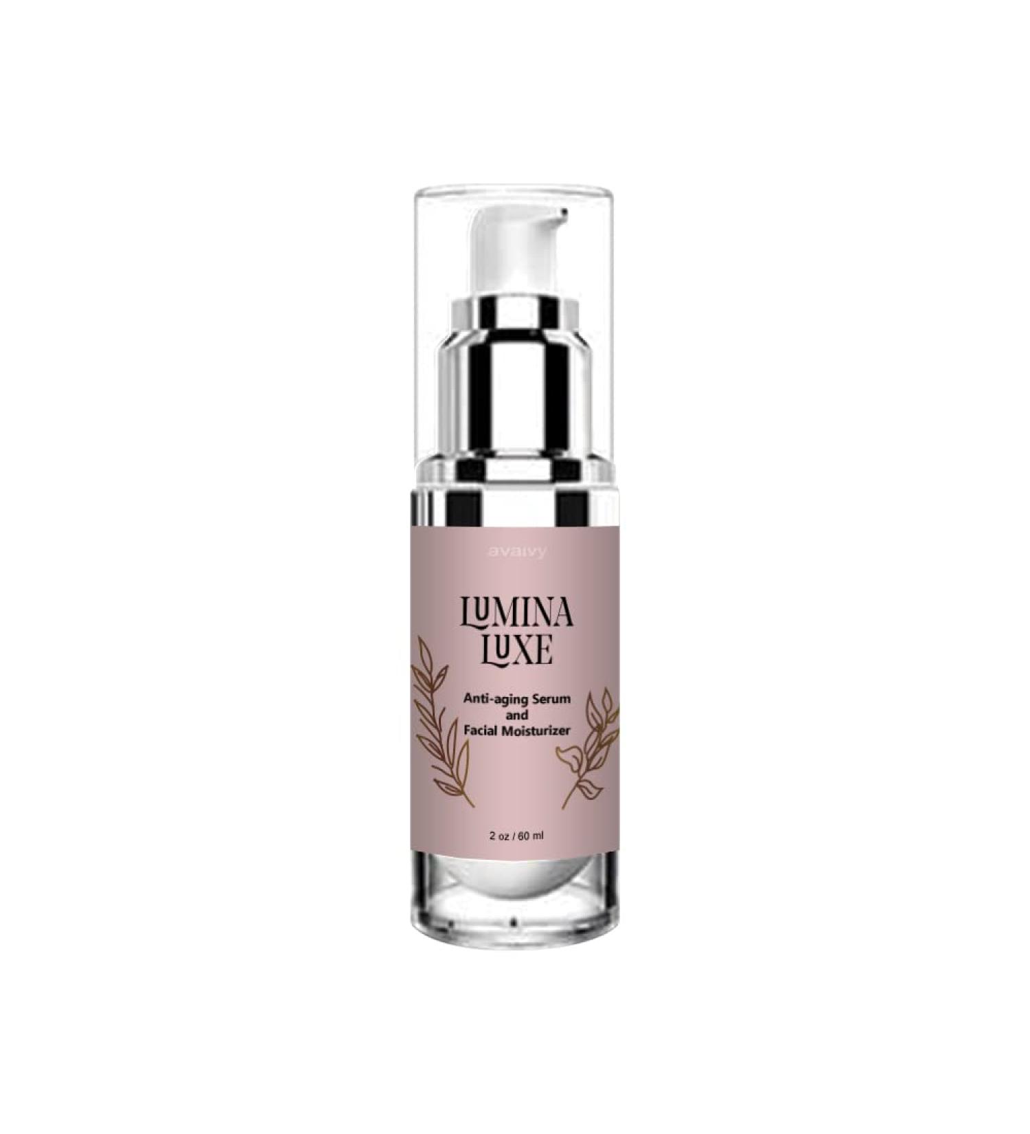 Lumina Luxe Anti-Aging Serum & Facial Moisturizer - Rejuvenate Your Skin - Buy Online on GoSupps.com