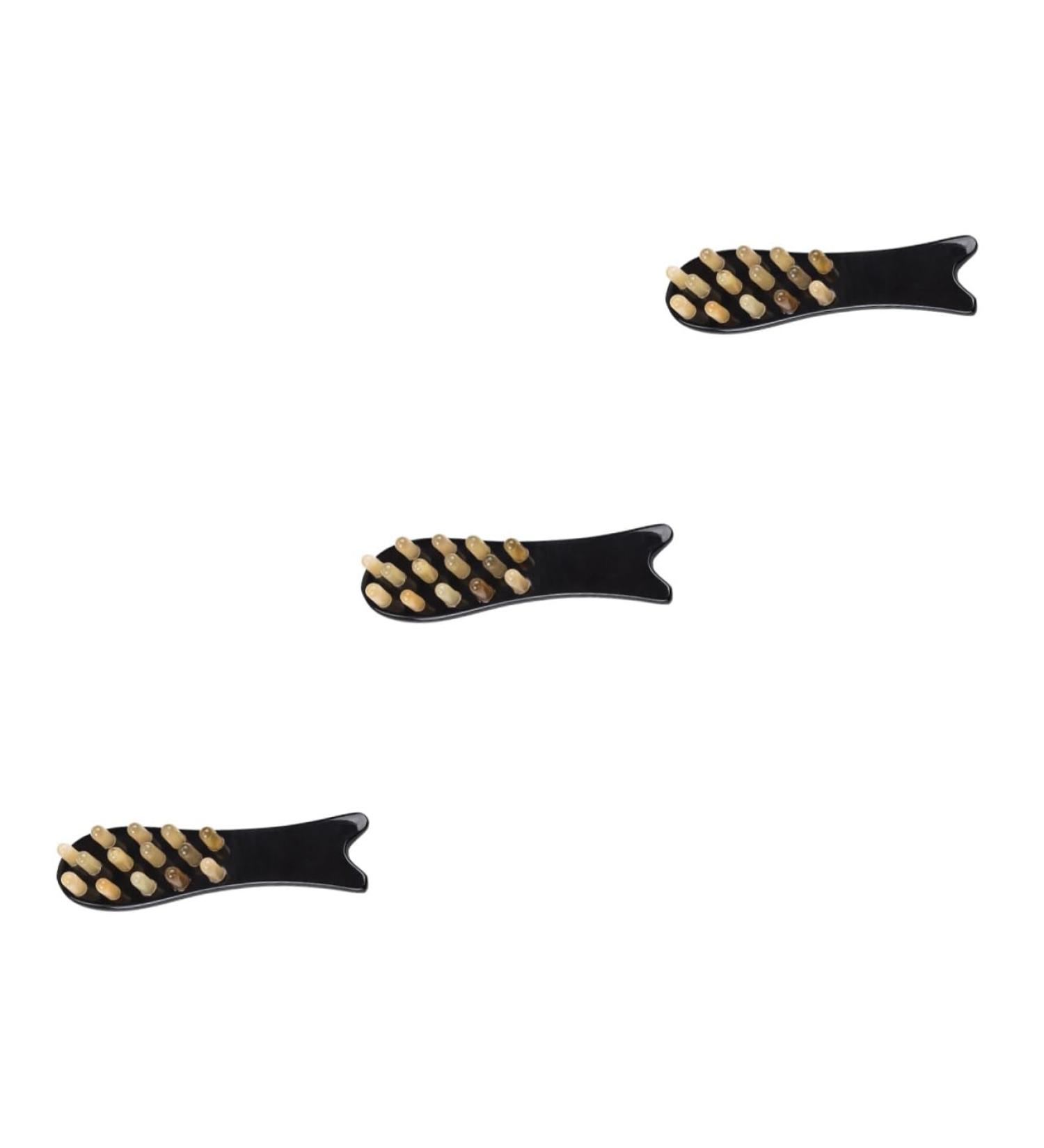 Healeeved 3-St Family Gifts: Natural Horn Hairbrush & Combs for Women | Scalp Massage & Hair Care - Buy Online on GoSupps.com