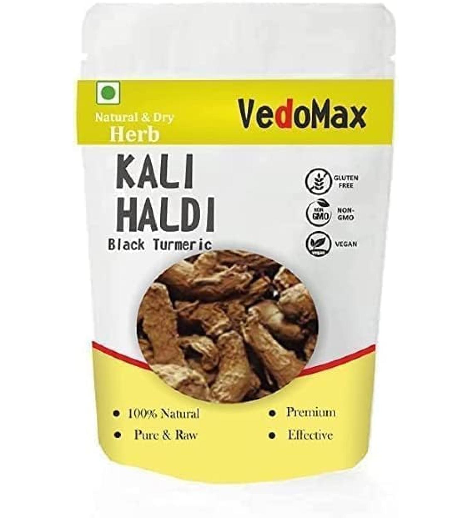SENTA VedoMax Black Turmeric | Kali Haldi | Narkachur | NAR Kachur - Narkchaur - Curcuma Zerumbet - Zedoary Root Pure & Natural - 200 gm