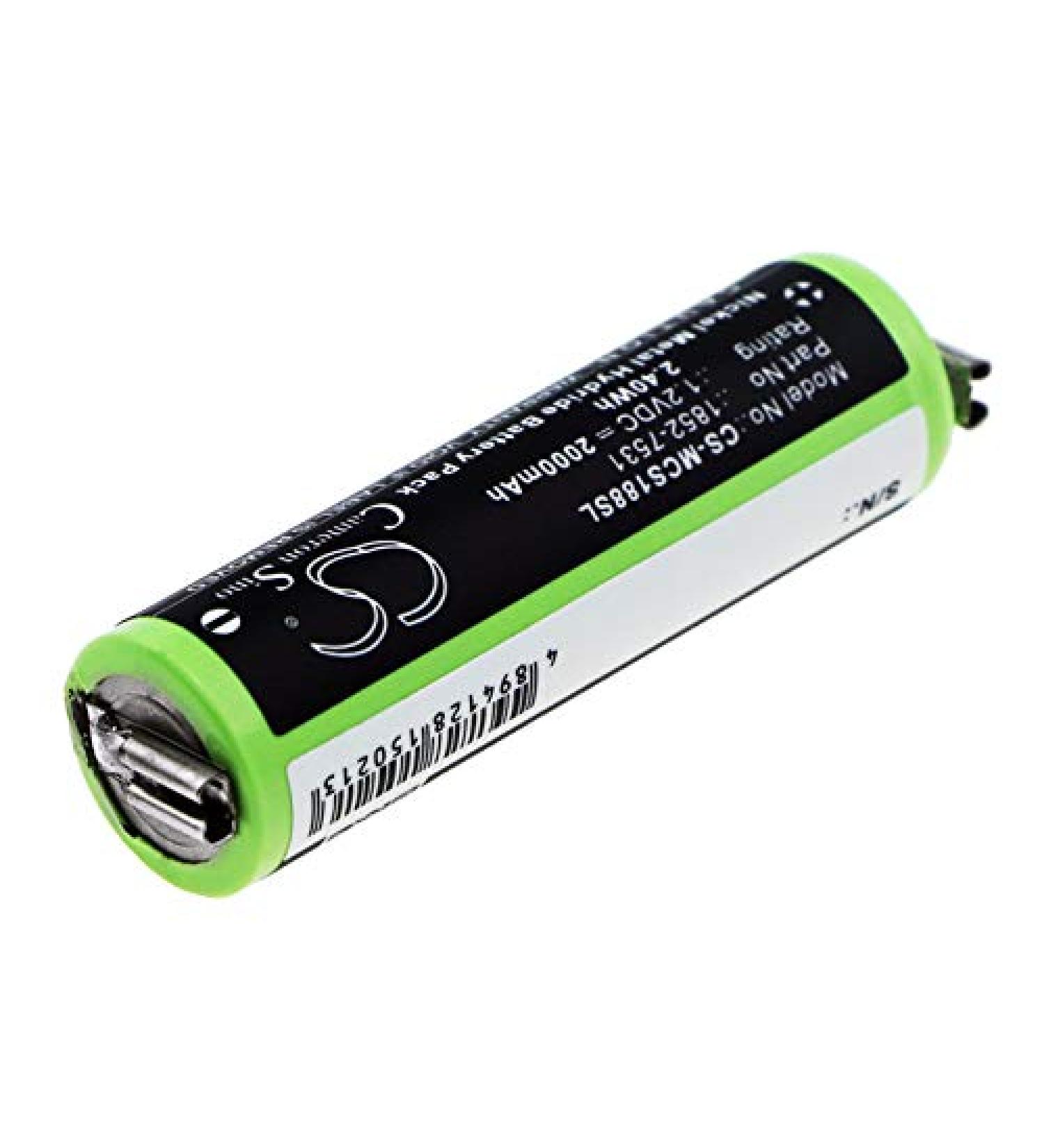 Replacement Battery for Moser ChroMini 1591 1591B 1591Q Easy Style 1881 - 2000mAh/1.2V Compatible Battery - Fast International Shipping - Buy Online on GoSupps.com