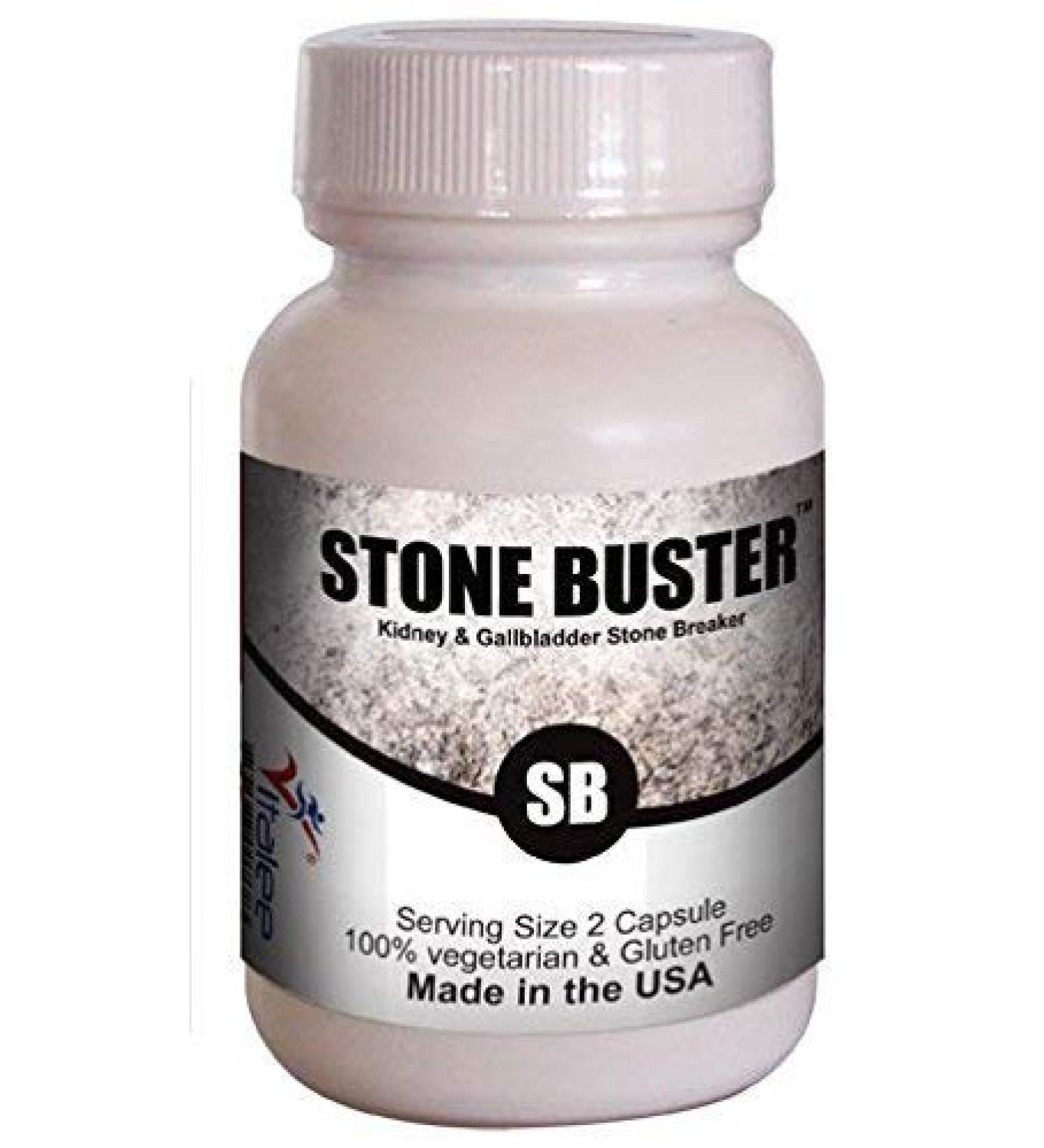 Stone Buster Capsules - Natural Relief for Renal Calculi, Gallbladder, Kidney Pain & Hematuria - 60 Count - Buy Online on GoSupps.com