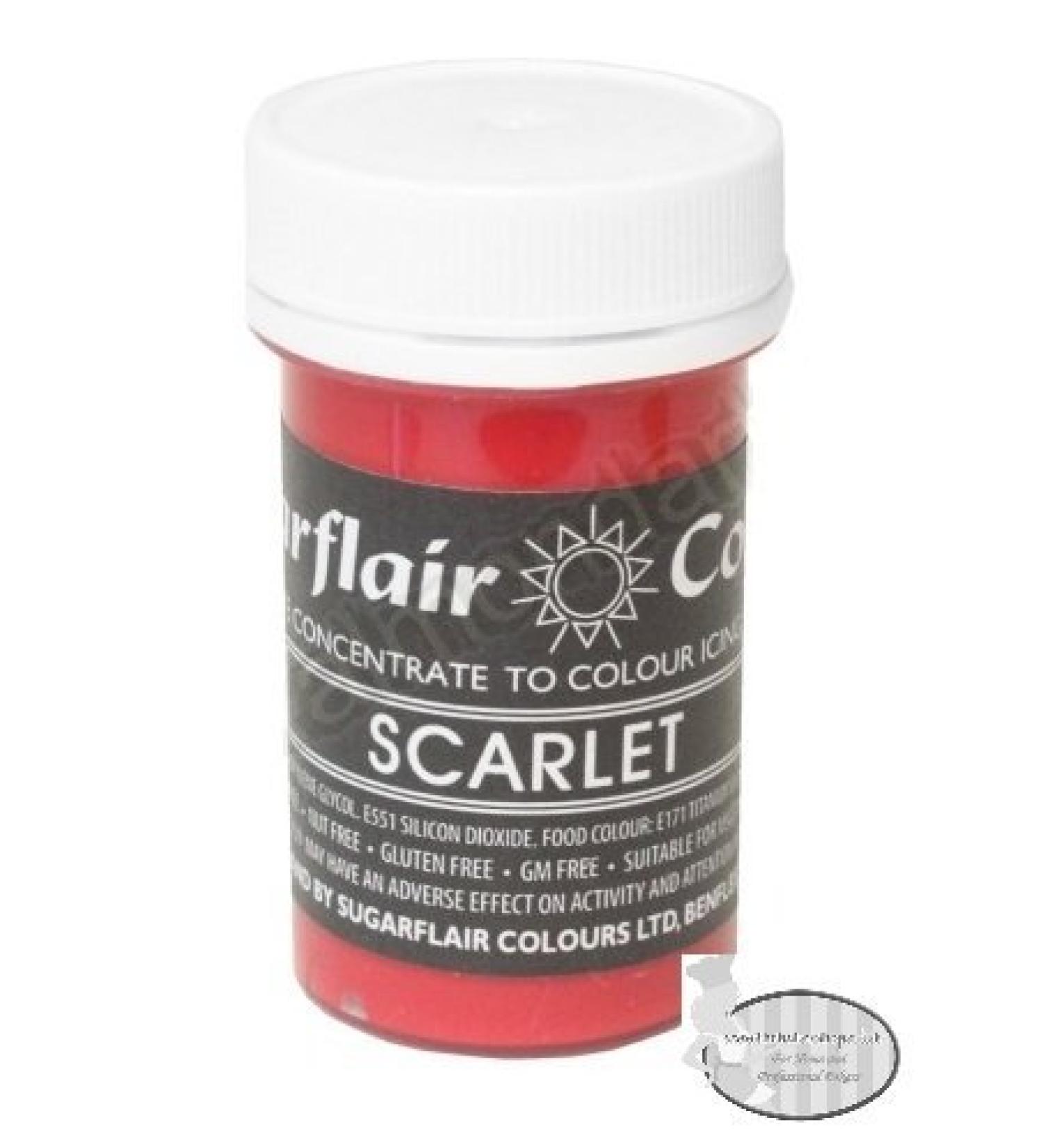 Sugarflair PASTEL Concentrated Paste Food Colour :: Perfect for all Cake Making and Colouring (Scarlet Red)