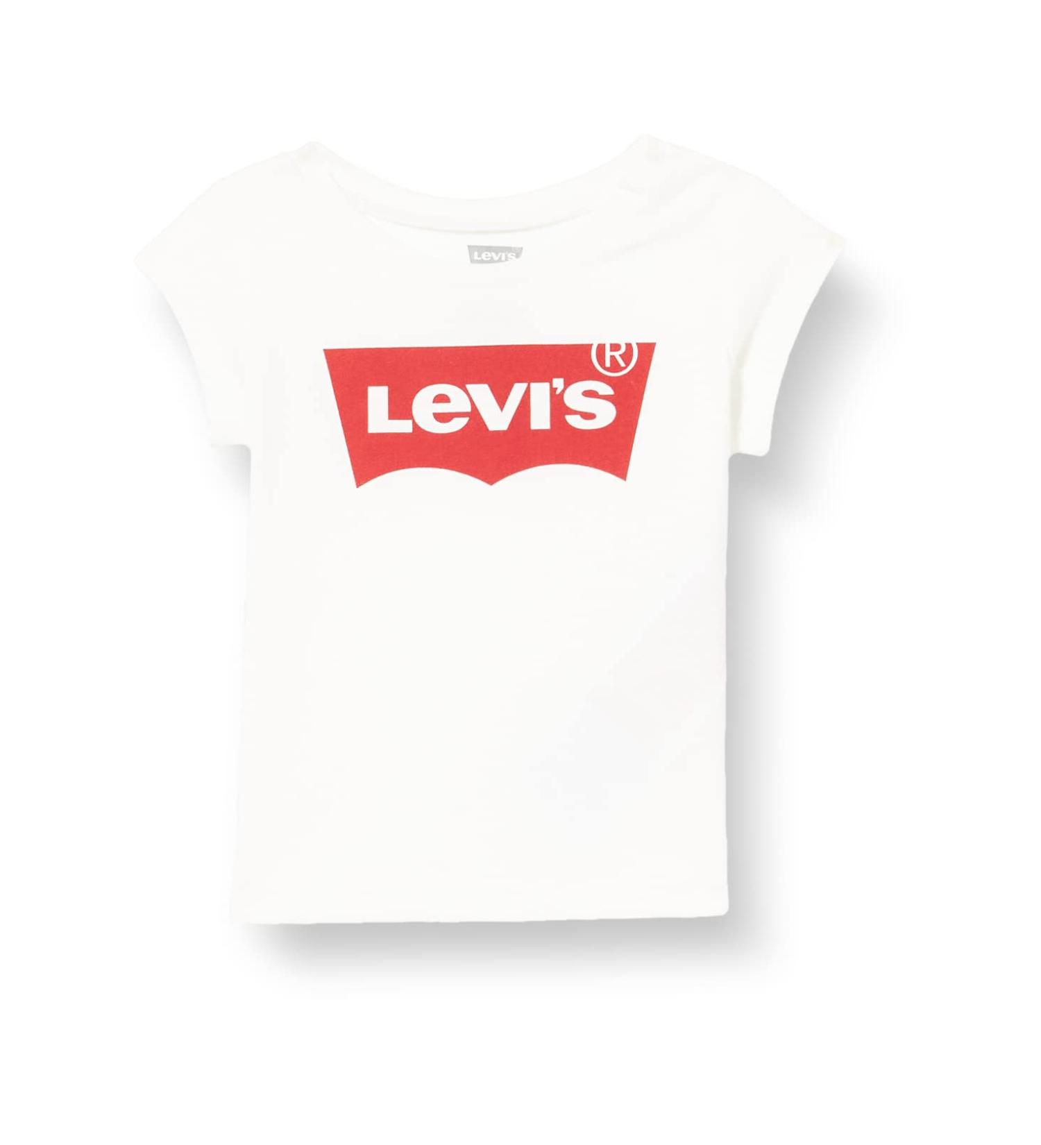 Levi's Kids SS Batwing A-Line Tee - Baby Girls 24 Months - Red/White - Buy Online on GoSupps.com
