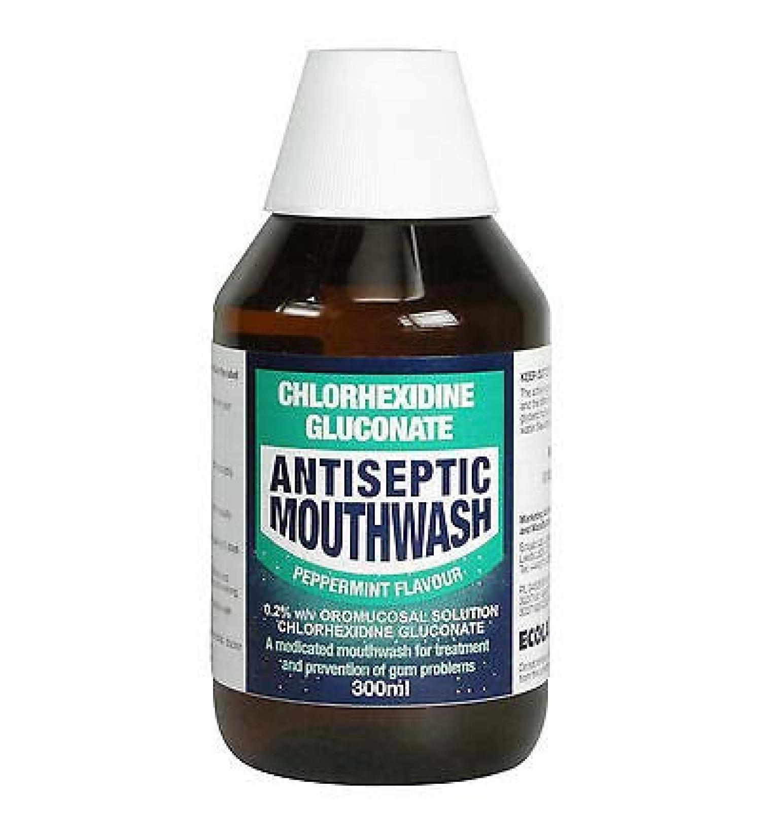 Ecolab Chlorhexidine Antiseptic Mouthwash Peppermint Flavour 300ml