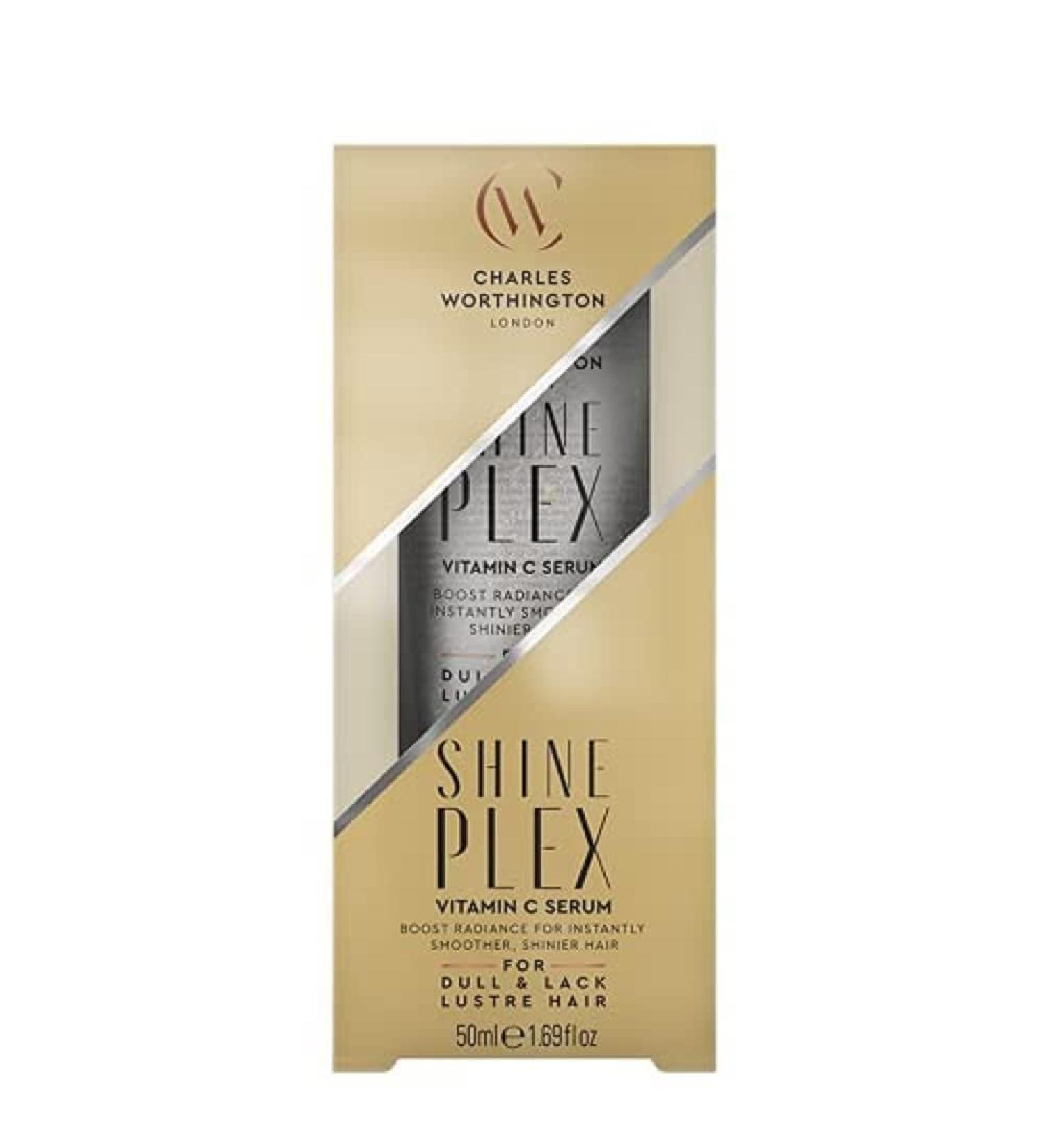 Charles Worthington ShinePlex Glass Shine Serum - Vitamin C Hair Treatment for Women 50ml - Buy Online on GoSupps.com