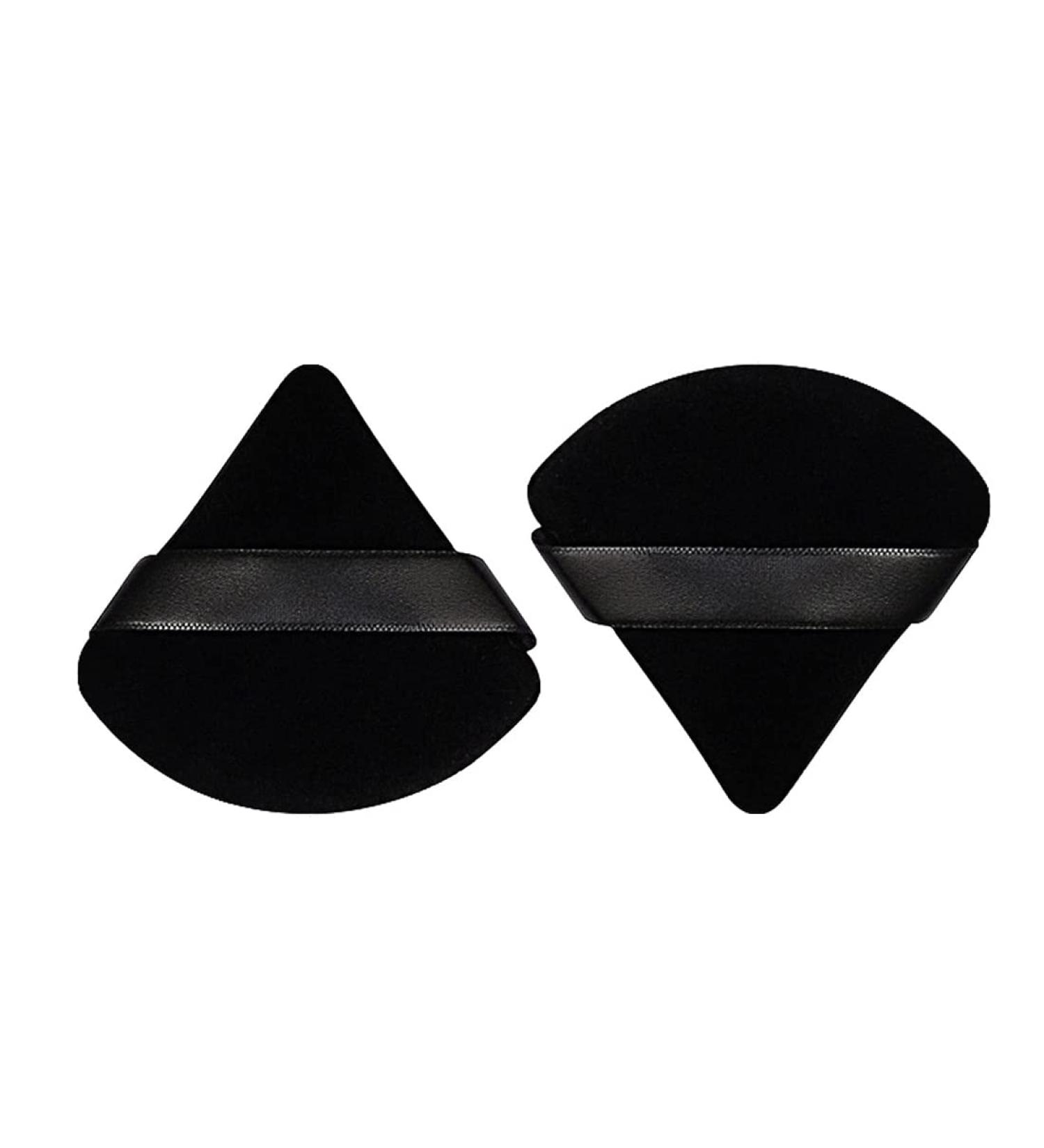 LuLiyLdJ 12 Pack Triangle Makeup Puff Black Cotton Puffs for Loose Powder & Face Makeup - Buy Online on GoSupps.com