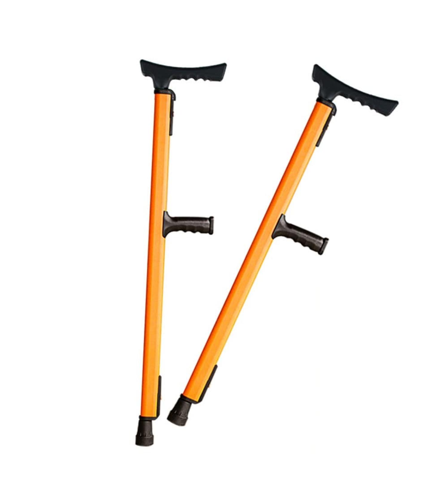 Underarm Crutches Crutches for Adults Medical Crutches with Comfy Handle Retractable Ight Walking Stick Decorate Warm Life (Grey) Bathing in Sunlight Yellow - Buy Online on GoSupps.com