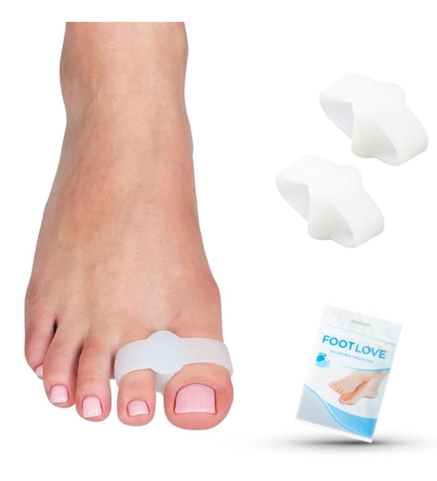 FootLove HALUX SILICONE CHALLENGE WITH DOUBLE RING N06 GEL (2 PCS) White - Buy Online on GoSupps.com