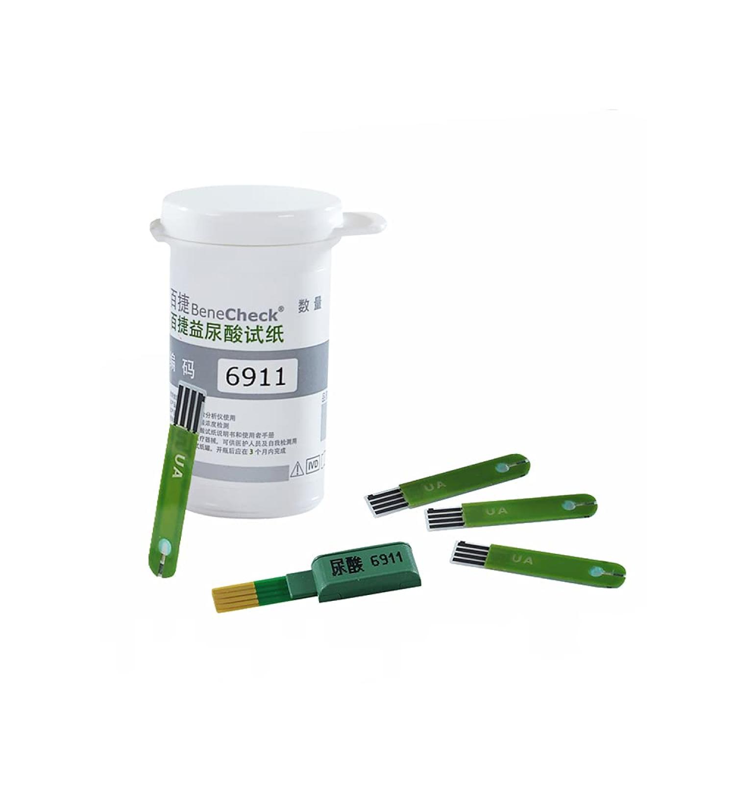25pcs/Bottle BeneCheck BKM13-1 Uric Acid UA Strips - Buy Online on GoSupps.com