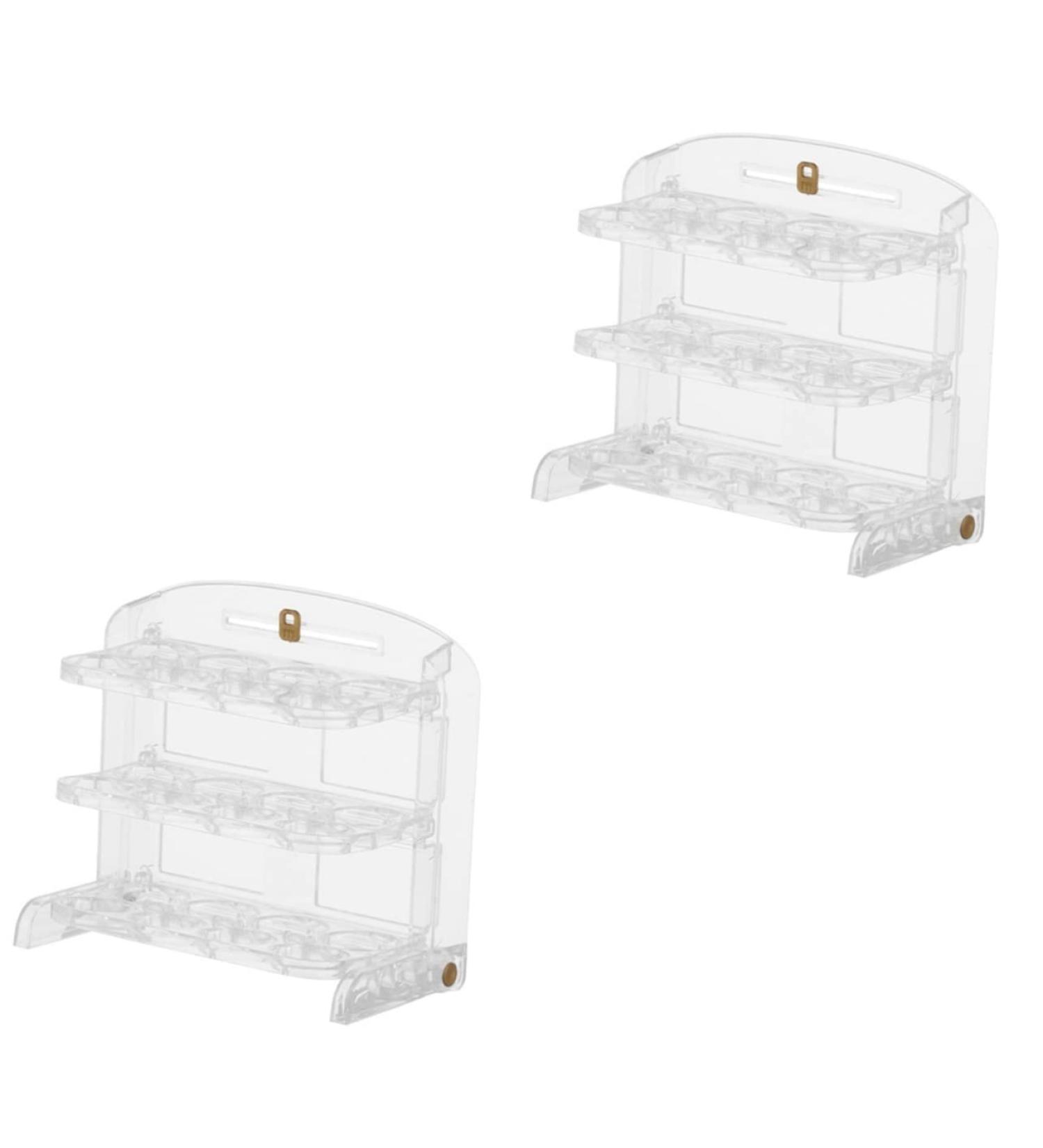 DOITOOL 2pcs Egg Storage Box Eggs Plastic Trays Egg Tray Fridge Organizer Camping Egg Carton re-usable - Buy Online on GoSupps.com