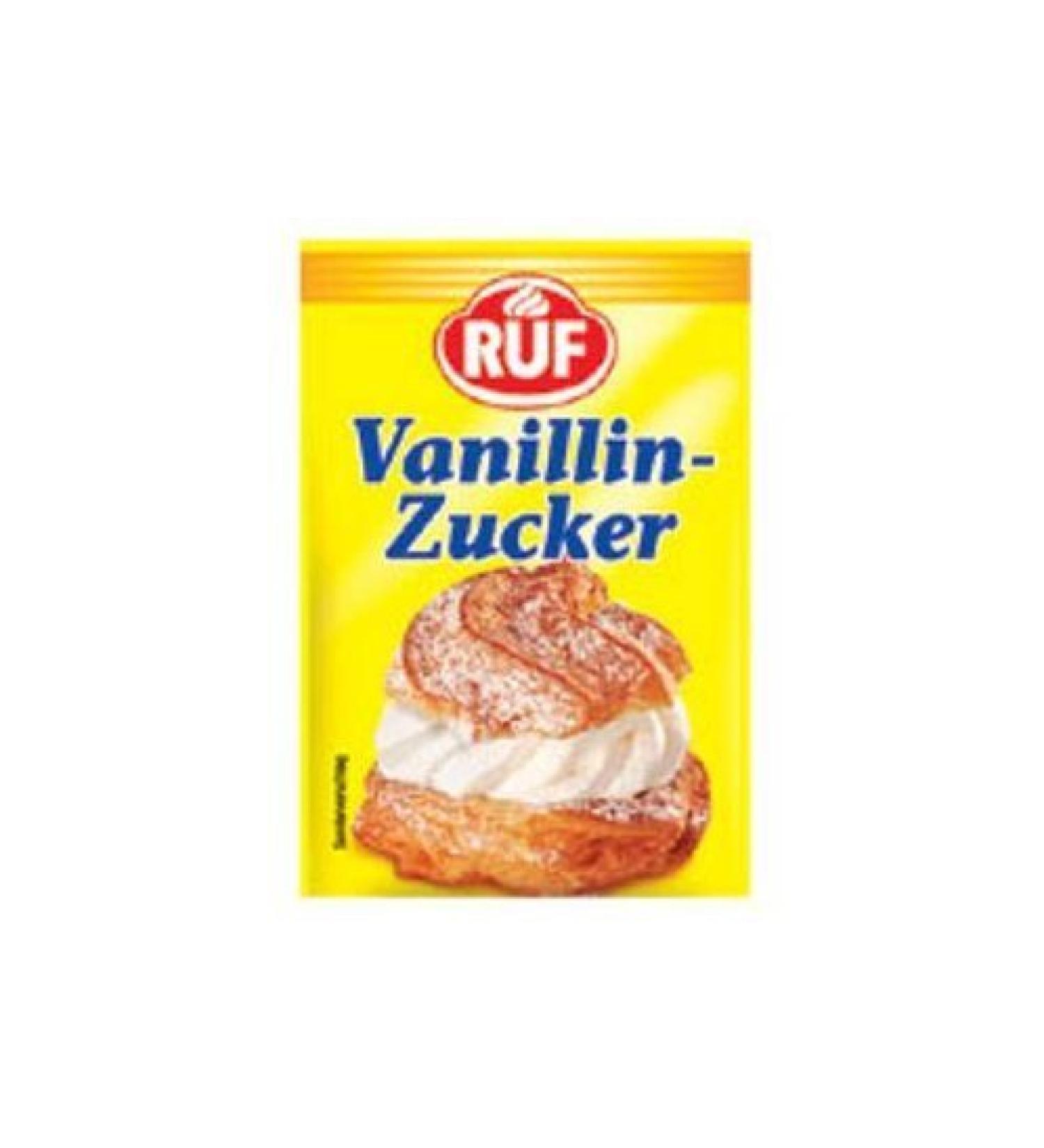 Vanillin Sugar / Sucre Vaniline / Vanillinzucker - 4 x 10x8g by Ruf