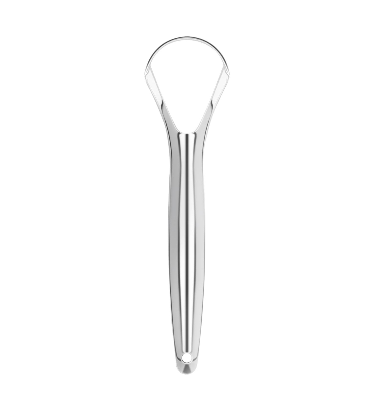 Stainless Steel Tongue Scraper - Oral Care Tool for Fresh Breath and Dental Hygiene - Buy Online on GoSupps.com