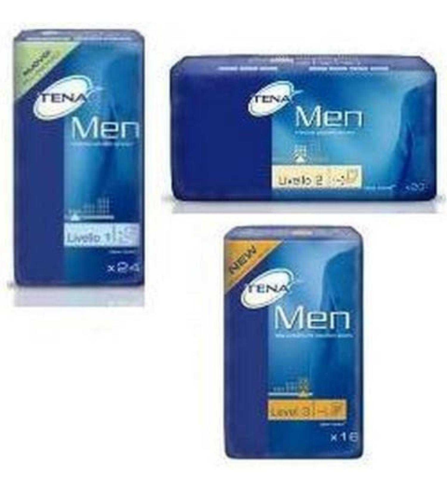 Tena Men Super Level 3 Packung mit 16 Protektoren 16 pieces (1Pack)