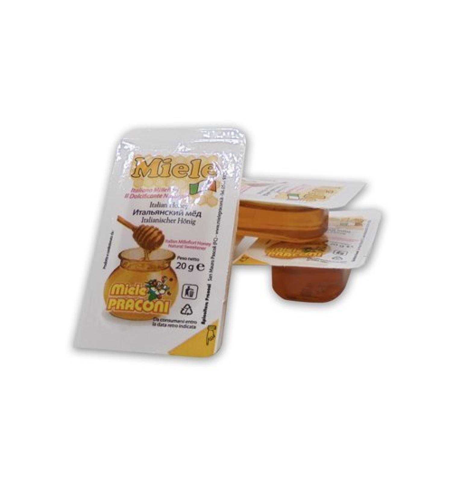 Millefiori Honey 100% Italian Pot 20 g Single Dose Sweet Honey Natural Sweettener Honey Italian Comb Flowers 50 Count - Buy Online on GoSupps.com