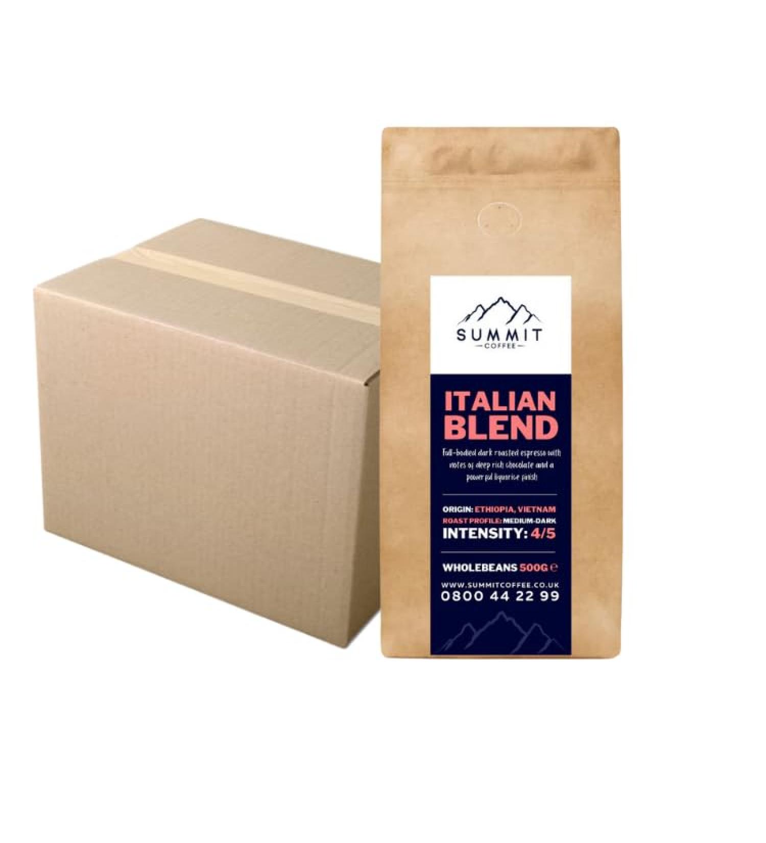 Summit Italian Blend Coffee Beans (Case 10 x 500G)