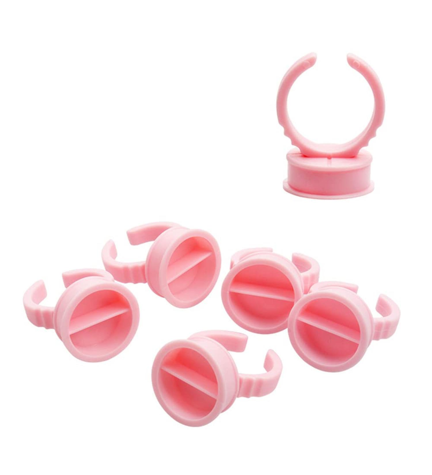 CENPEK 100 Pcs Eyelash Extension Accessories - Glue Rings & Holders for Volume Lashes | Professional Lash Glue Cups - Buy Online on GoSupps.com