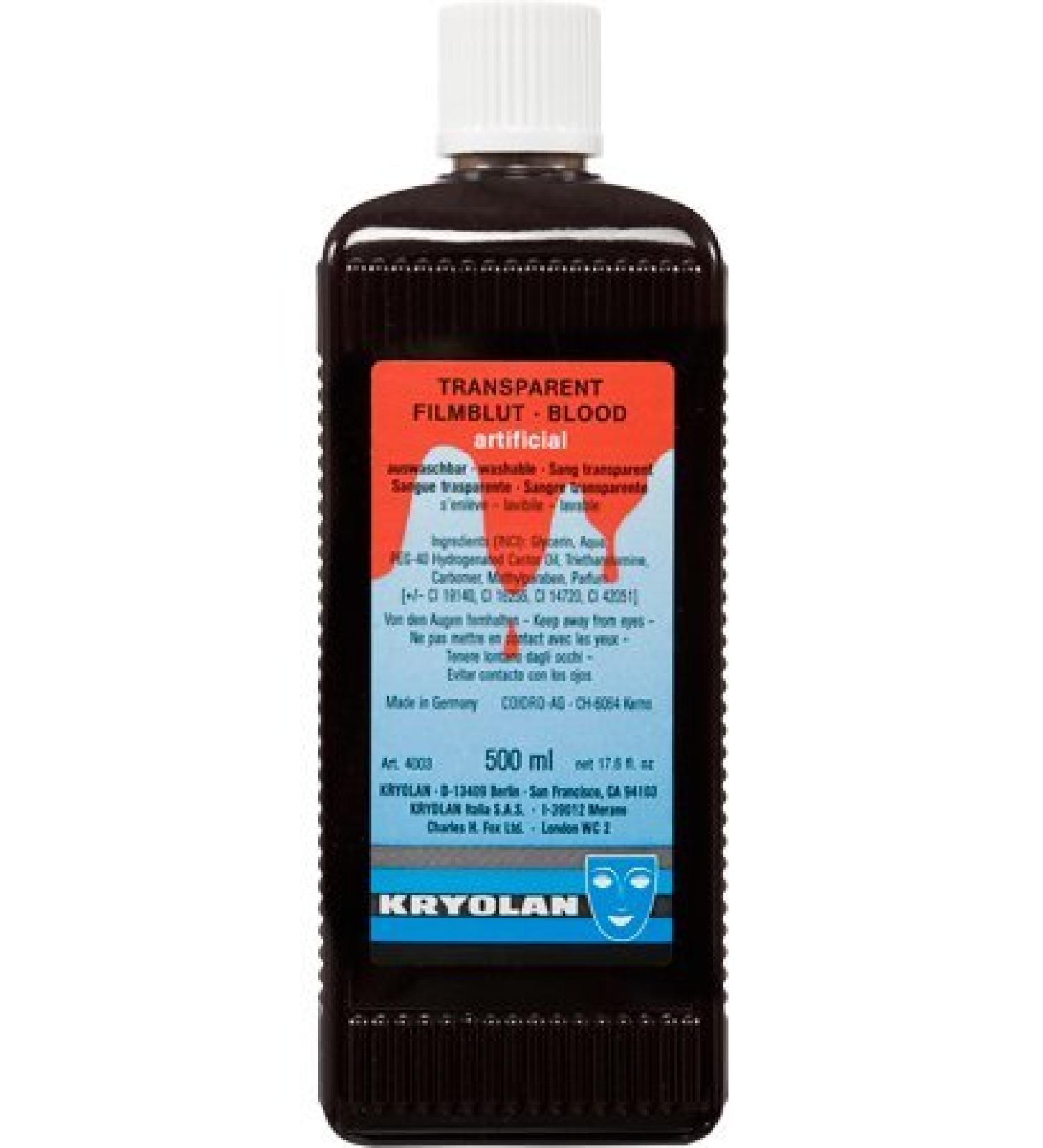 Transparent film blood 500ml dark