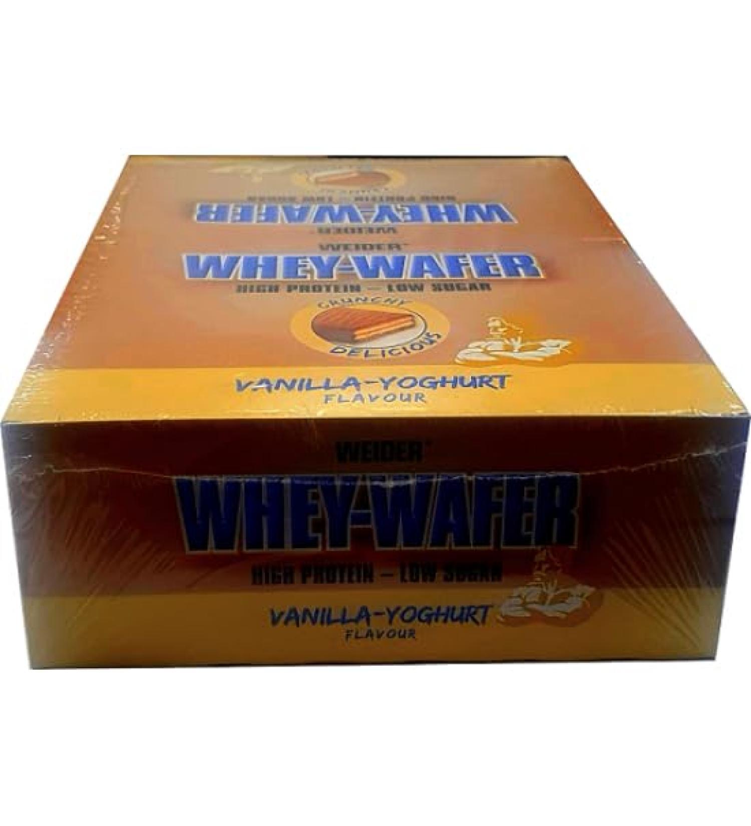 Whey-Wafer, Vanilla Yoghurt - 12 bars