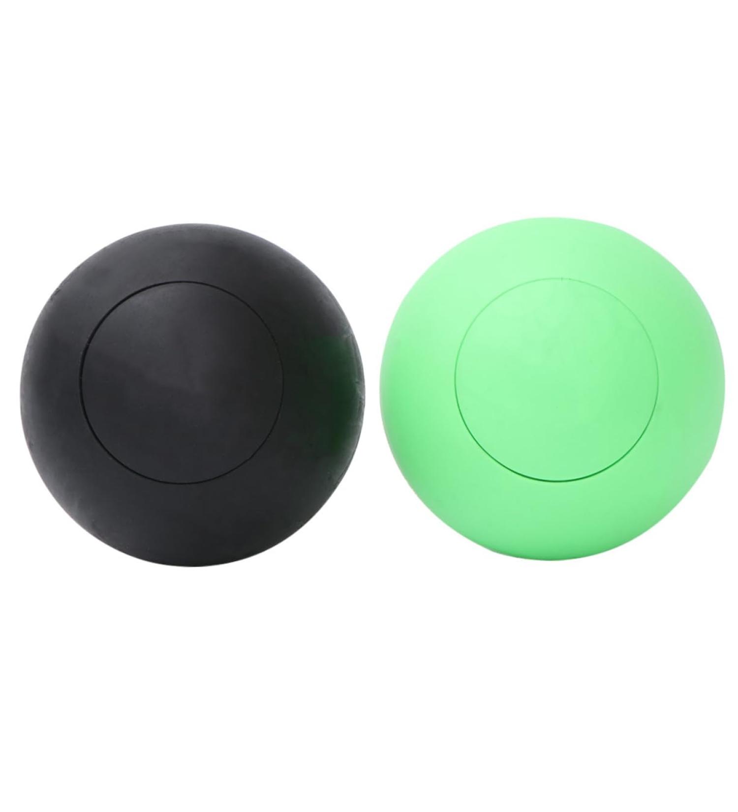 Lurrose Yoga Massage Ball Set - 2 PC TPE Massage Roller for Muscle Relief & Back Rolling - Elastic Yoga Balls 6.3x6.3 cm - Buy Online on GoSupps.com