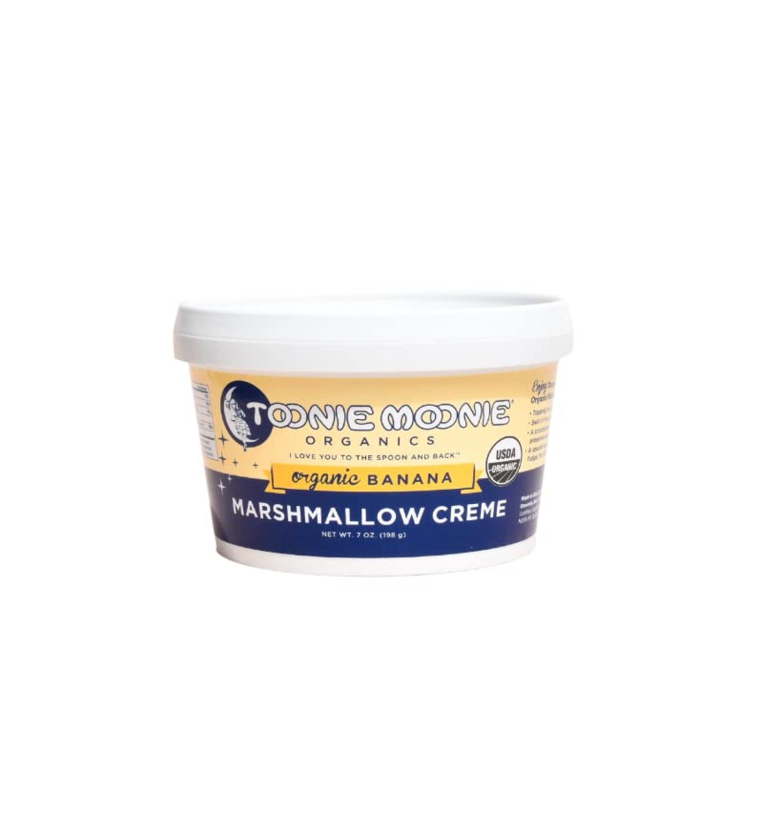 Toonie Moonie Organics Banana Marshmallow Creme 7 oz - Organic, Vegan, Gluten-Free - Buy Online on GoSupps.com