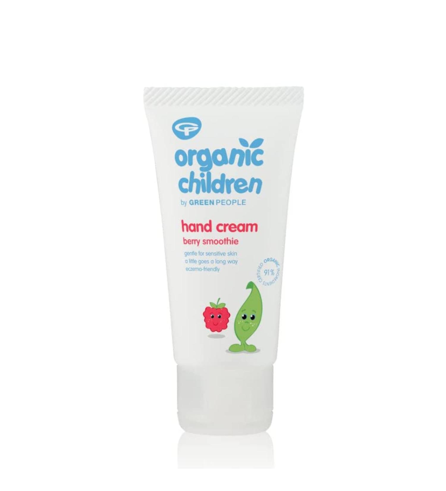 GREEN PEOPLE Organic Children Berry Smoothie Hand Cream 50ml Nourishing organic children s hand cream with delicious fruity scent 91% certified organic ingredients - Buy Online on GoSupps.com