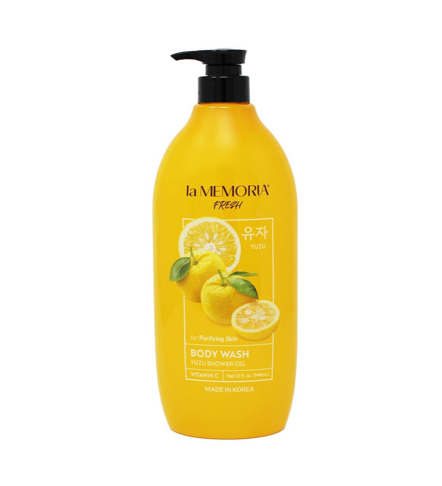 SHOWERMATE la MEMORIA Fresh Fruit Body Wash 32 fl oz 946 ml (Yuzu) - Buy Online on GoSupps.com