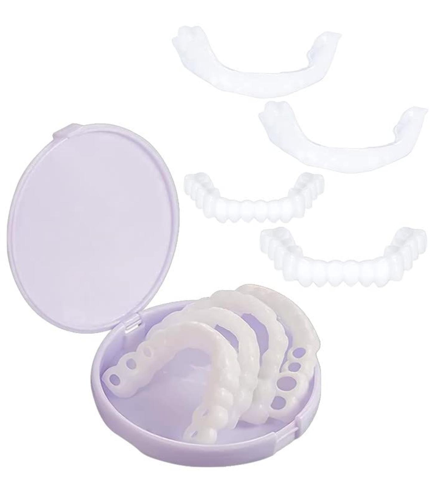 2 PCS Fake Dentures Teeth for Men and Women - Temporary Dental Veneers for Natural Comfort- Restore Teeth and Confidence - Buy Online on GoSupps.com