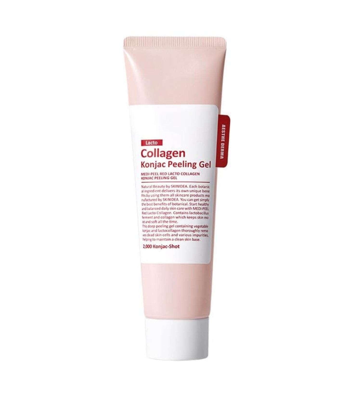 G n rique Collagen Exfoliating Gel Natural Peeling Formula 2000 Konjac-Shot - Made in Korea