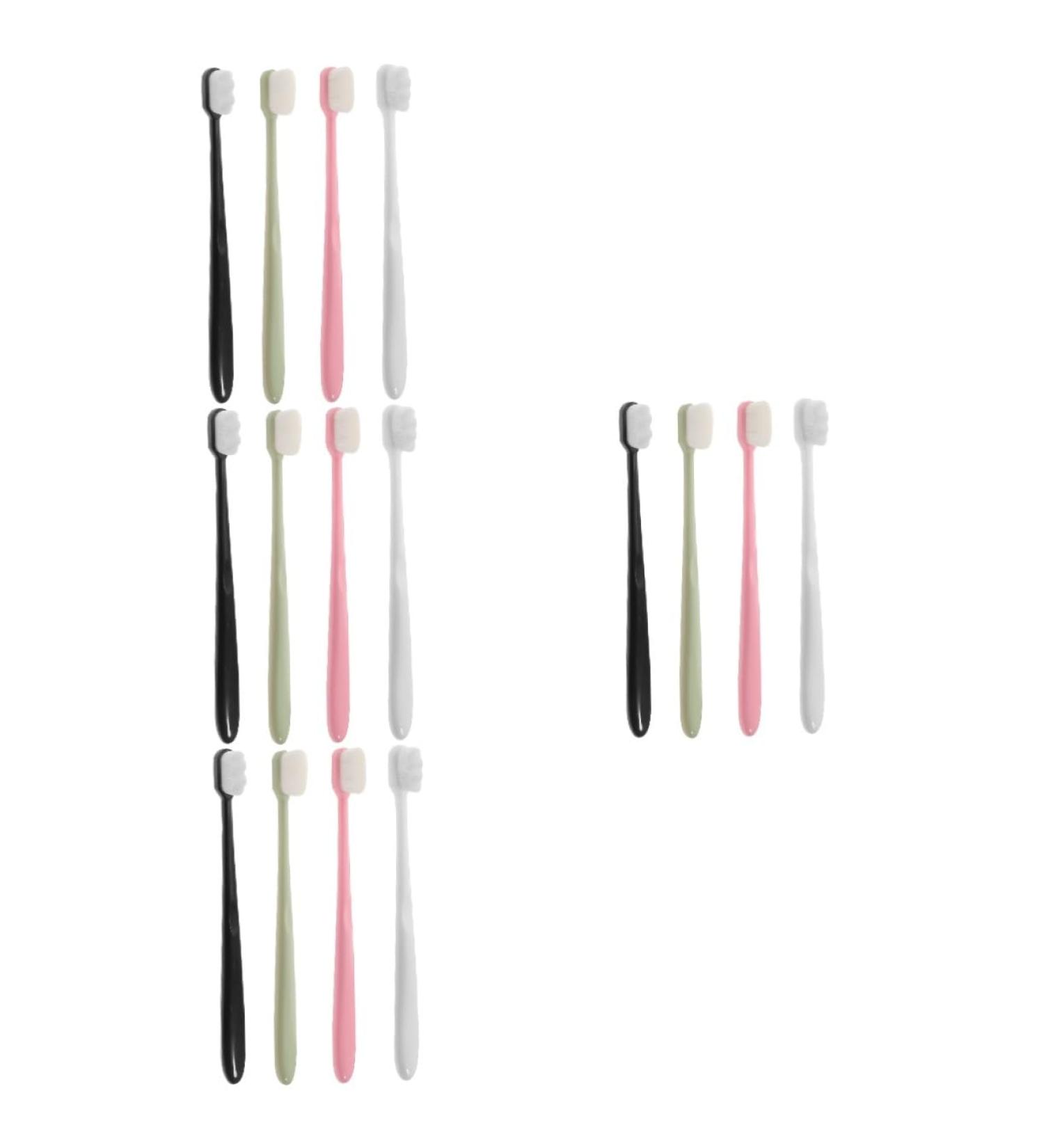 Healeved 16 Pcs Soft Toothbrush Set | Travel-Friendly Super Soft Bristles for Sensitive Gums | Ideal for Adults & Kids - Portable Dishwear Solution - Buy Online on GoSupps.com