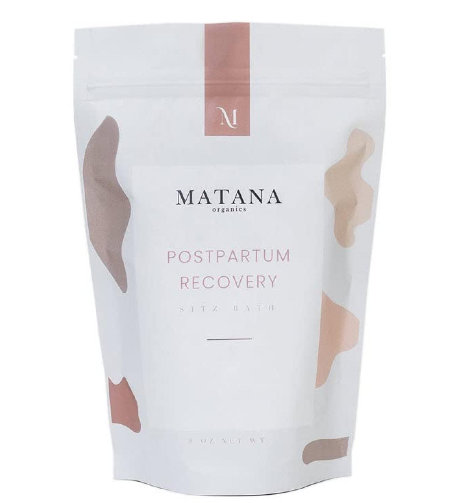 Matana Herbal Sitz Bath Soak - Postpartum & Hemorrhoid Care Relief | 100% Natural Epsom Salt with Organic Rose Bud & Lavender | 8oz Vegan - Buy Online on GoSupps.com