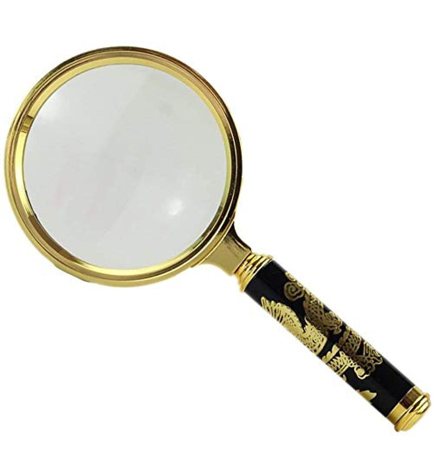 Magnifying Glasses Vision aids Magnifying Glass Handheld 10x HD Optical Reading High Magnification Stationery Office Supplies 1PCS Journey - Buy Online on GoSupps.com