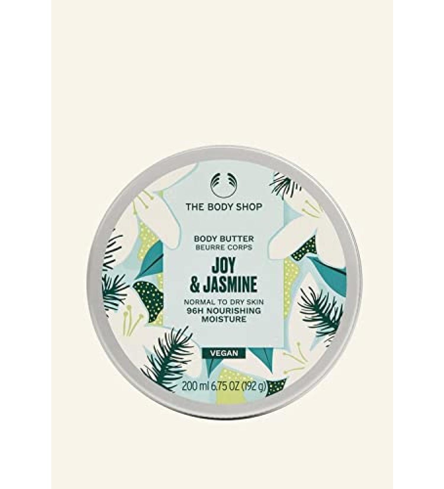 THE BODY SHOP Joy & Jasmine Body Butter 96HR MOISTURE FLORAL & FESTIVE SCENT VEGAN 200ml