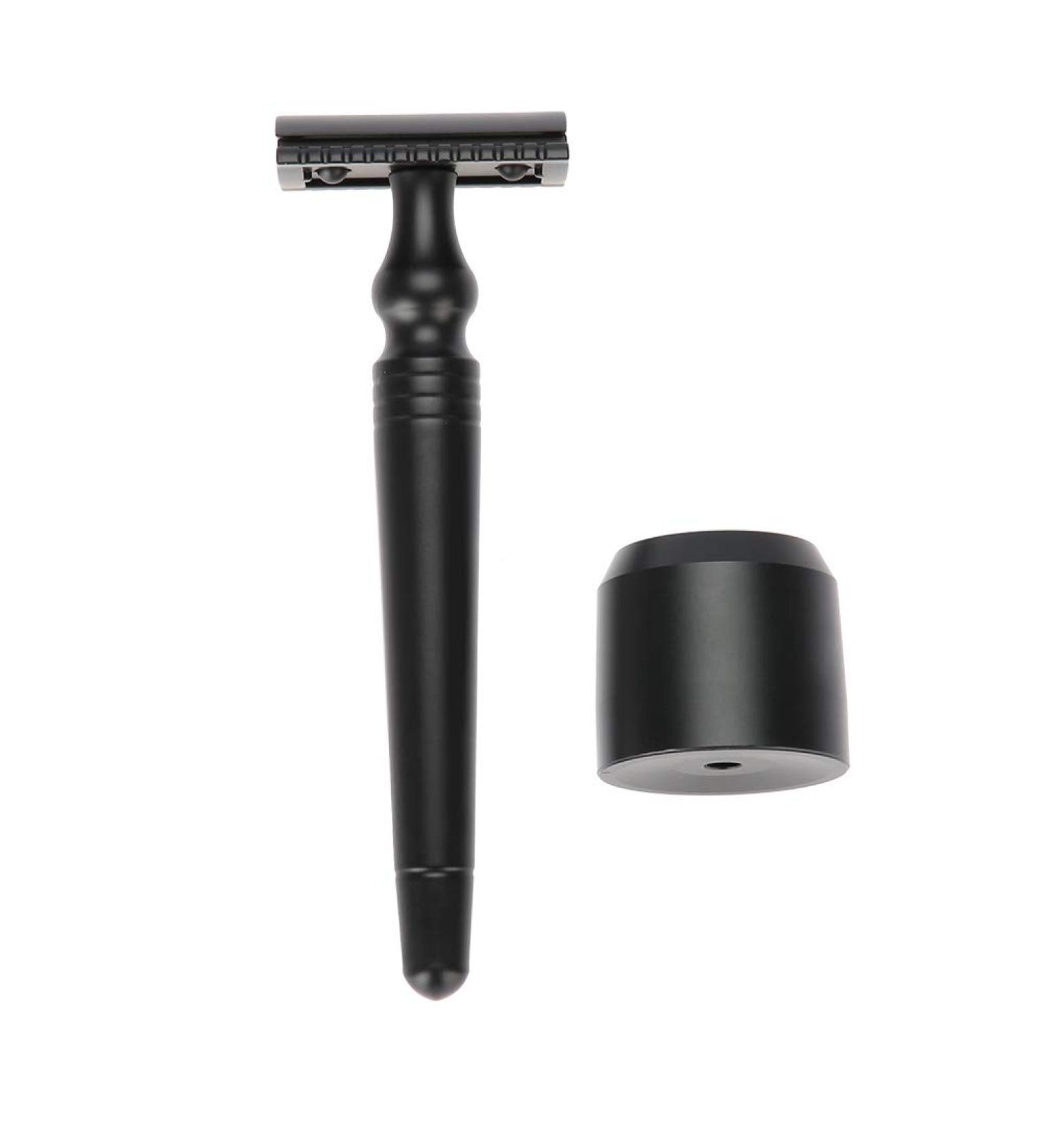 Revolutions Double Edge Safety Razor - Long Handle Beard & Mustache Shaving Set | Precision Cutting Blades for Perfect Shaving - Buy Online on GoSupps.com