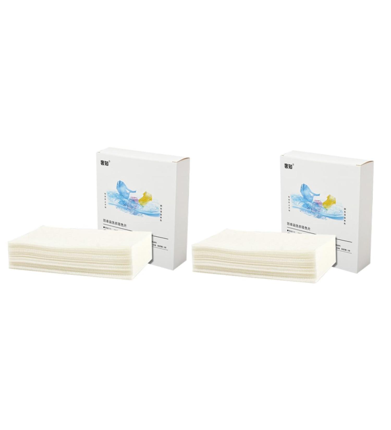 SEWOART 2 Boxes Absorbing Film Color Absorption Paper Laundry Dyeing Cloth Washing Supplies Colour Grabber Washing Paper for Clothes White Washed Non-woven Fabric Catcher - Buy Online on GoSupps.com