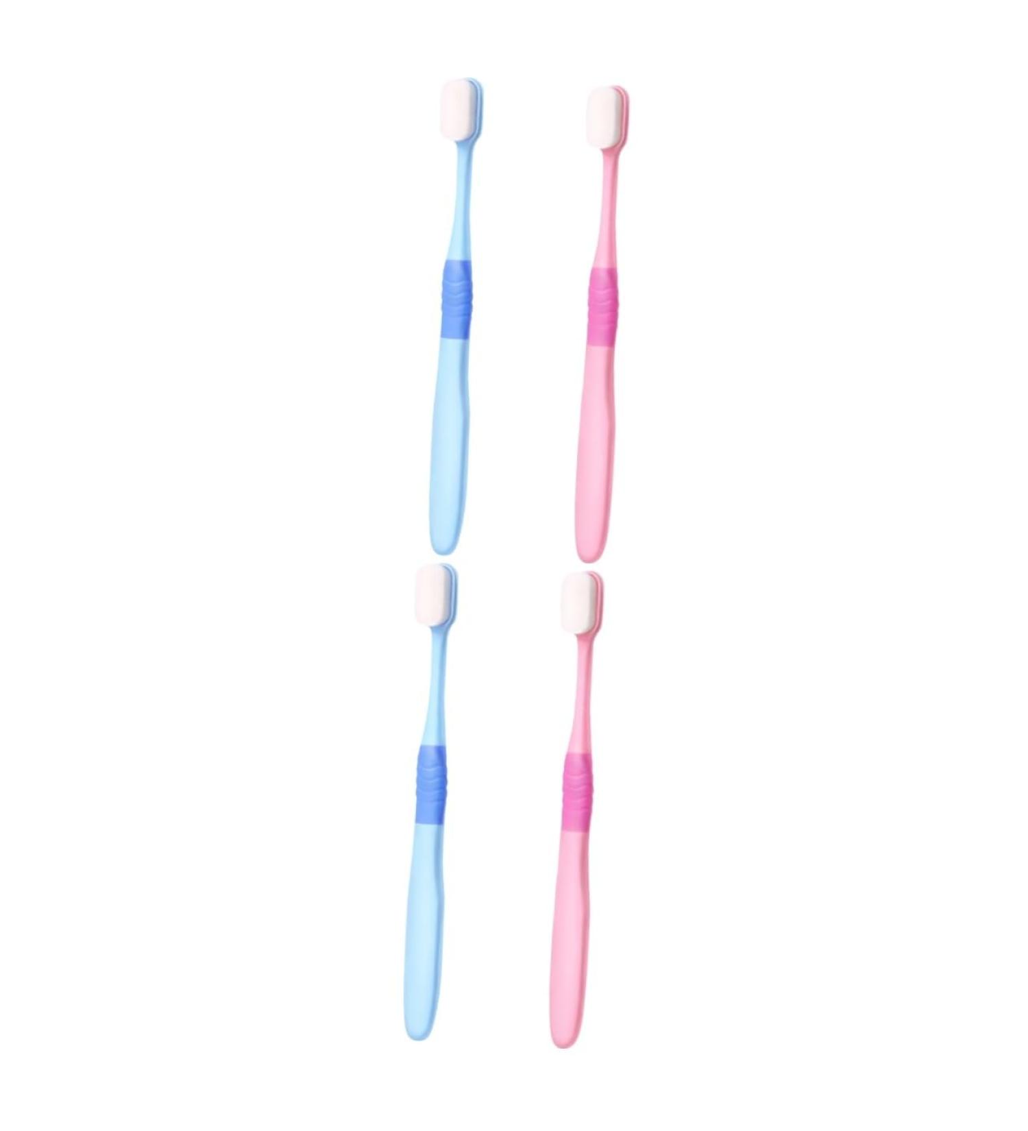Mobestech Extra Soft Toothbrush Set - 4 Pieces Micro-Nano Manual Toothbrushes for Pregnant Women & Post-Birth Oral Care - Buy Online on GoSupps.com