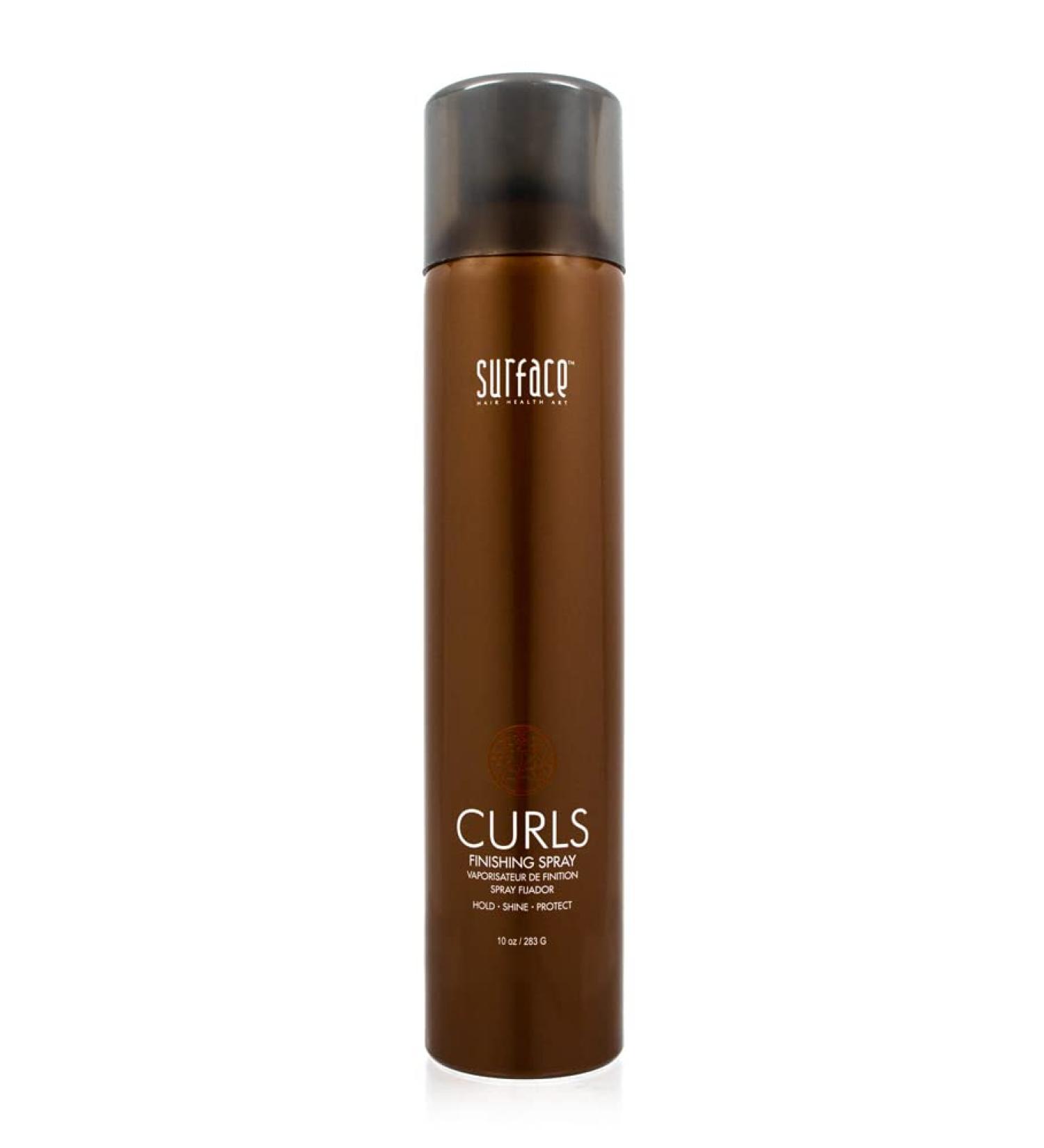 Surface Hair Curls Finishing Spray with Babassu Oil - 10oz | Hold, Definition, Shine, Thermal & Humidity Protection - Buy Online on GoSupps.com