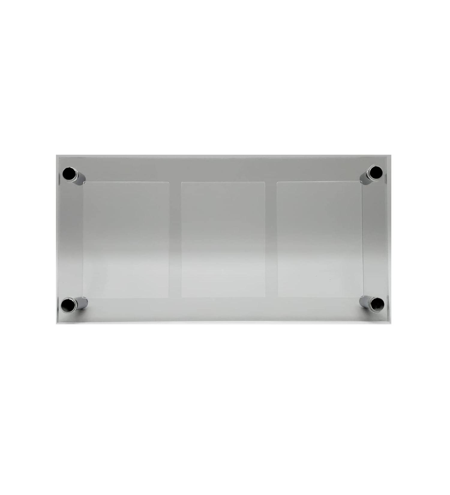Acrylic Trading Card Frame Holder Stand Display - 3 Slots UV Filtering Screwdown - Buy Online on GoSupps.com